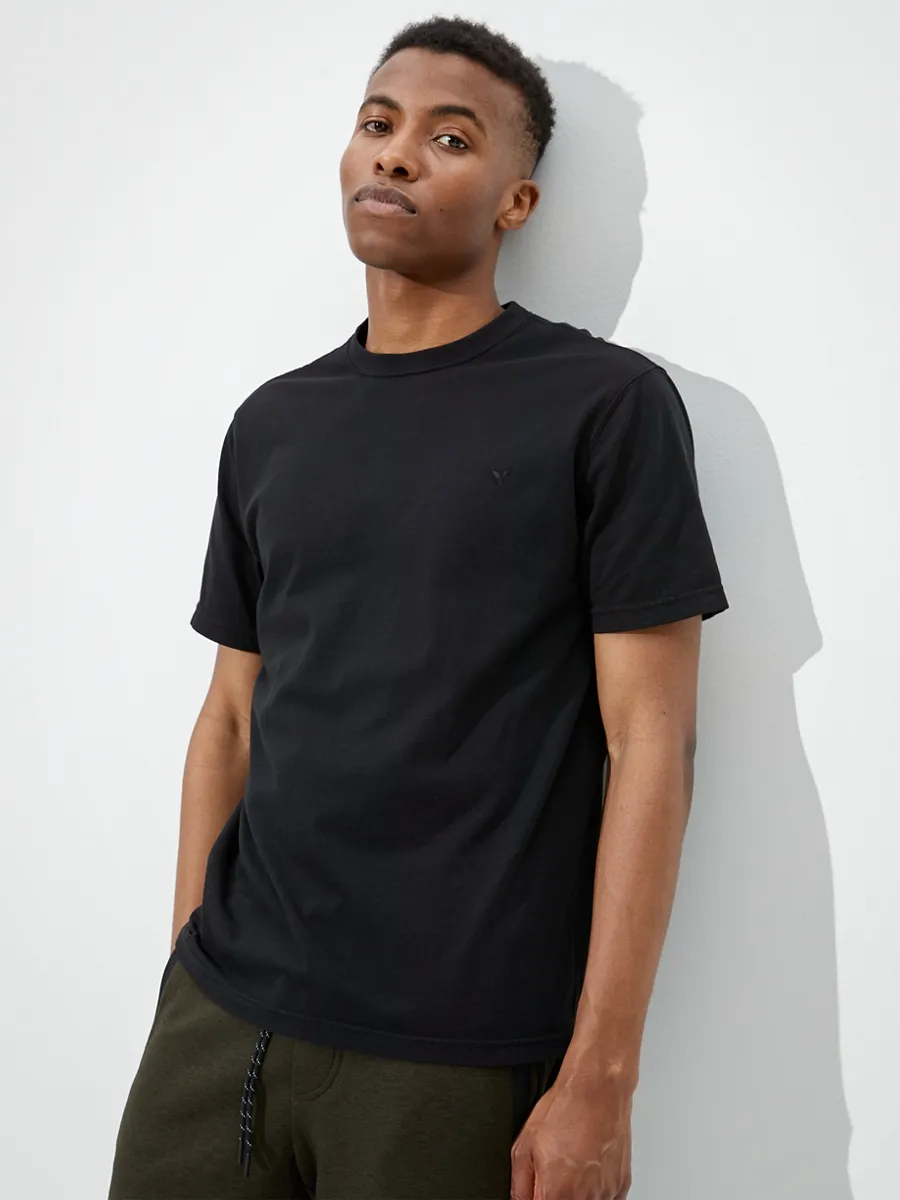 American Eagle SS CORE P/C DYE NEW EAGLE 001 BLACK American Eagle SS CORE P/C DYE NEW EAGLE 001 BLACK