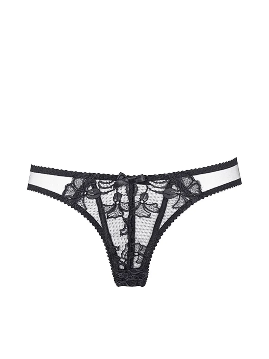 AGENT PROVOCATEUR Women Full Brief Size 2 Black AGENT PROVOCATEUR Women Full Brief Size 2 Black