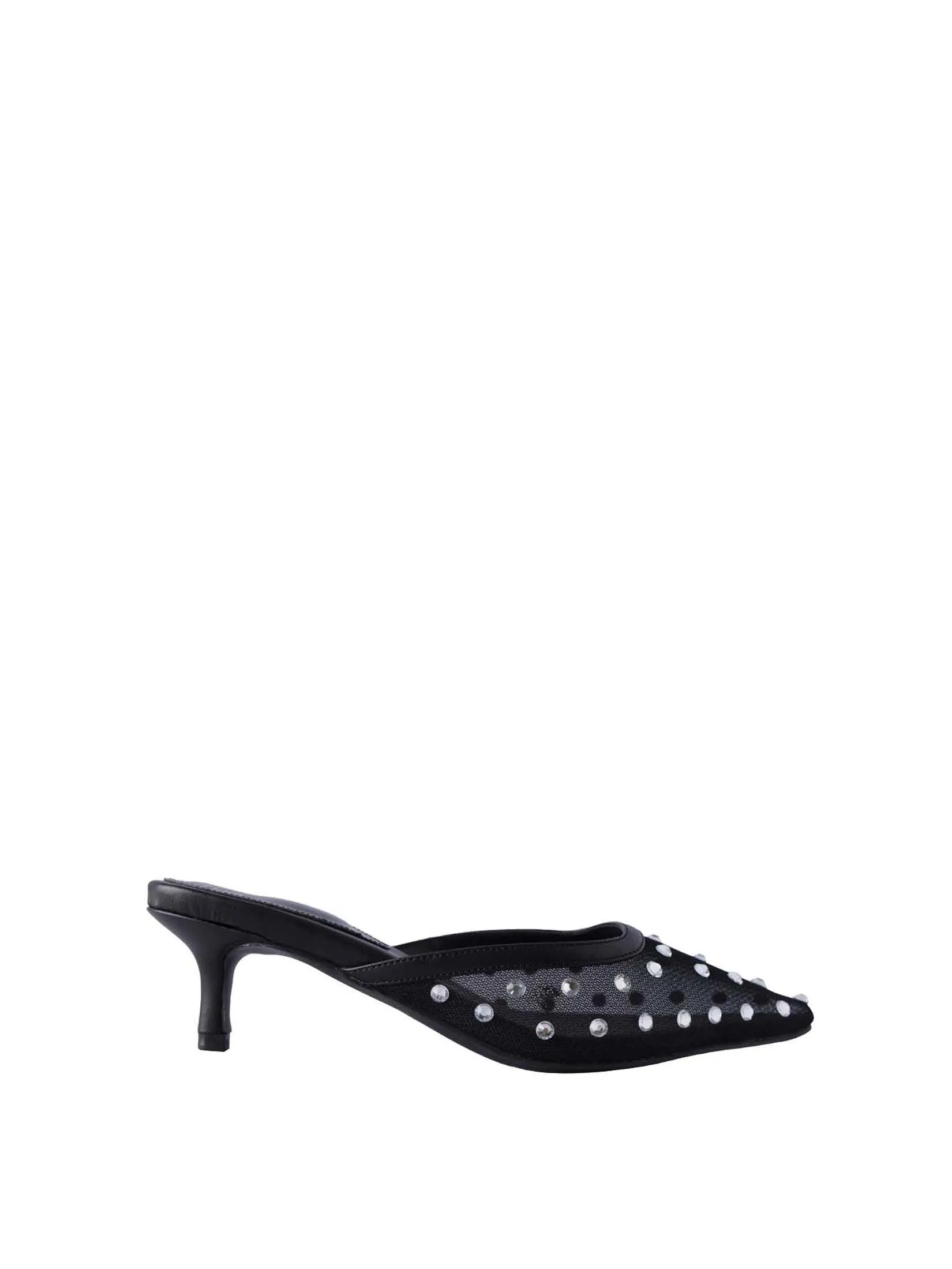 VILLAINS SF LIRA Women's Mule Heels BLACK VILLAINS SF LIRA Women's Mule Heels BLACK
