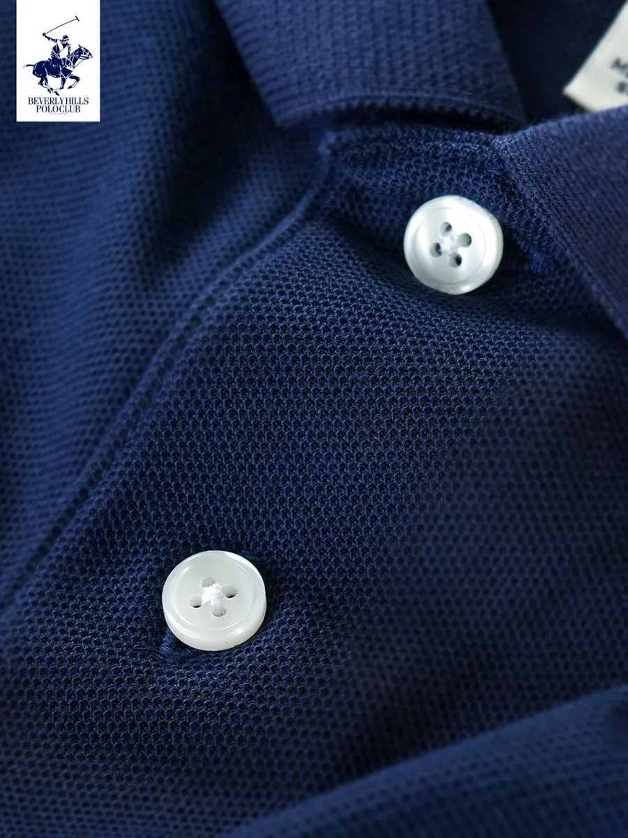 BEVERLY HILLS POLO CLUB Dark blue Men Polo Shirts Model BN2A636 BEVERLY HILLS POLO CLUB Dark blue Men Polo Shirts Model BN2A636