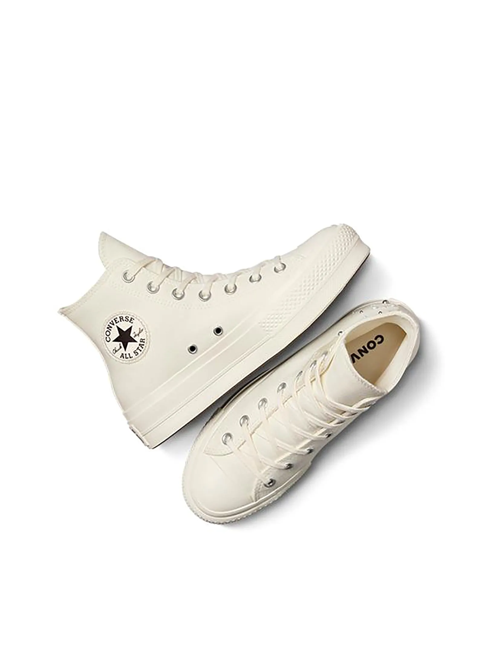 CONVERSE Women Sneakers CTAS Lift Mended Embellishment Hi White CONVERSE Women Sneakers CTAS Lift Mended Embellishment Hi White