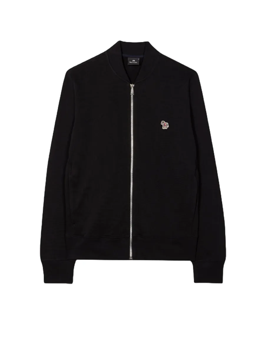 PAUL SMITH SWEATSHIRTS MENS REG FIT ZIP BOMBER ZEBRA BLACK PAUL SMITH SWEATSHIRTS MENS REG FIT ZIP BOMBER ZEBRA BLACK