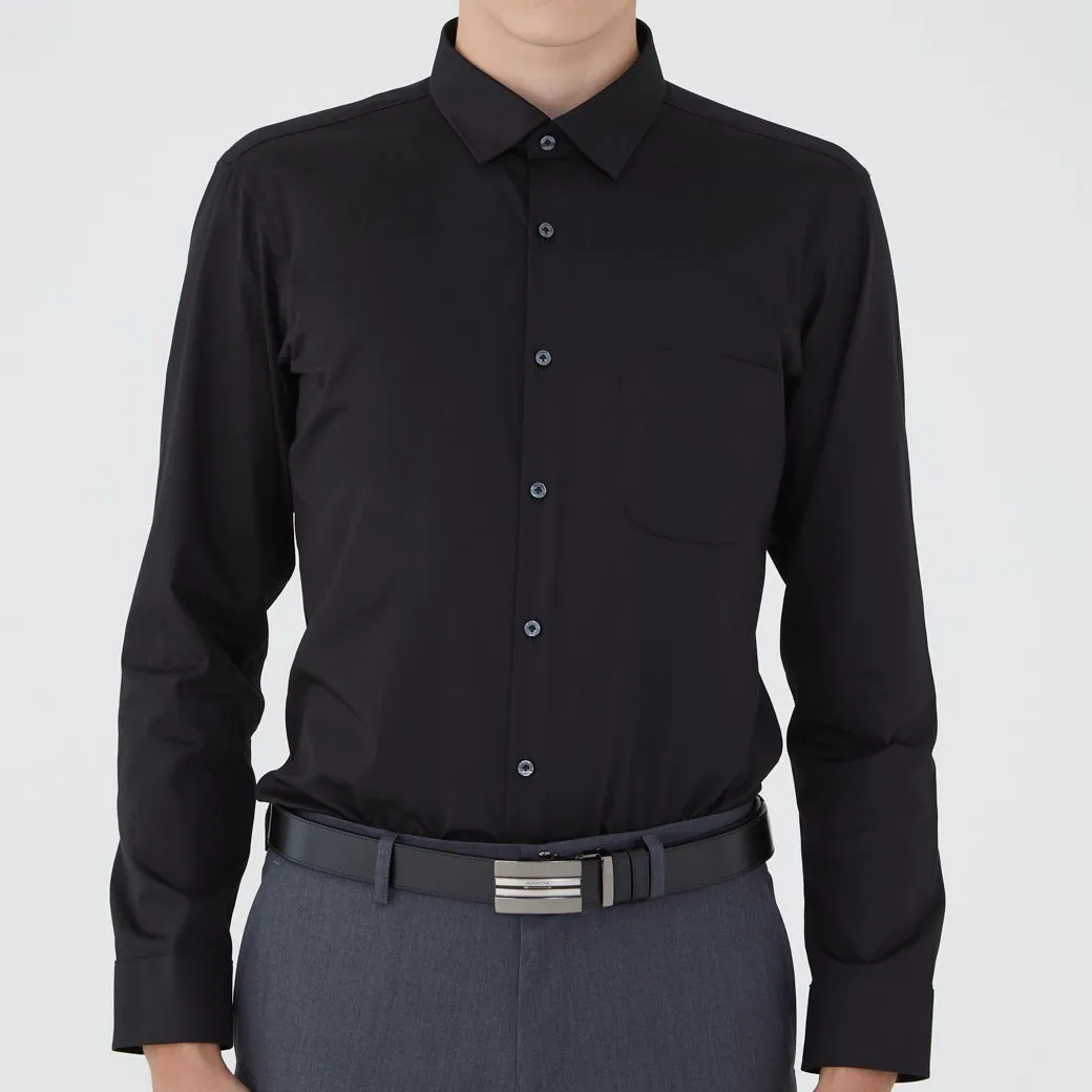ARROW Easy Care Shirt Long Sleeve Slim Fit Black MACS758S3BRBL ARROW Easy Care Shirt Long Sleeve Slim Fit Black MACS758S3BRBL