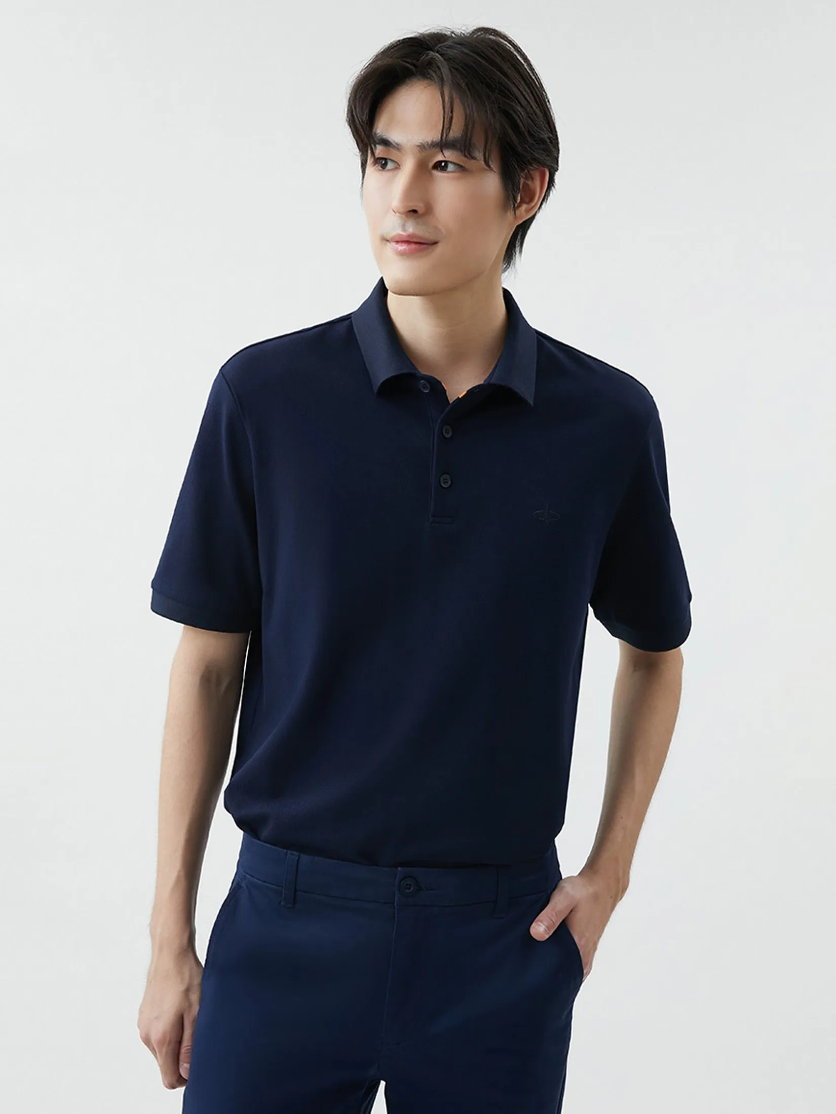 DAPPER DAPPER DP Iconic Polo Shirt Navy DAPPER DAPPER DP Iconic Polo Shirt Navy