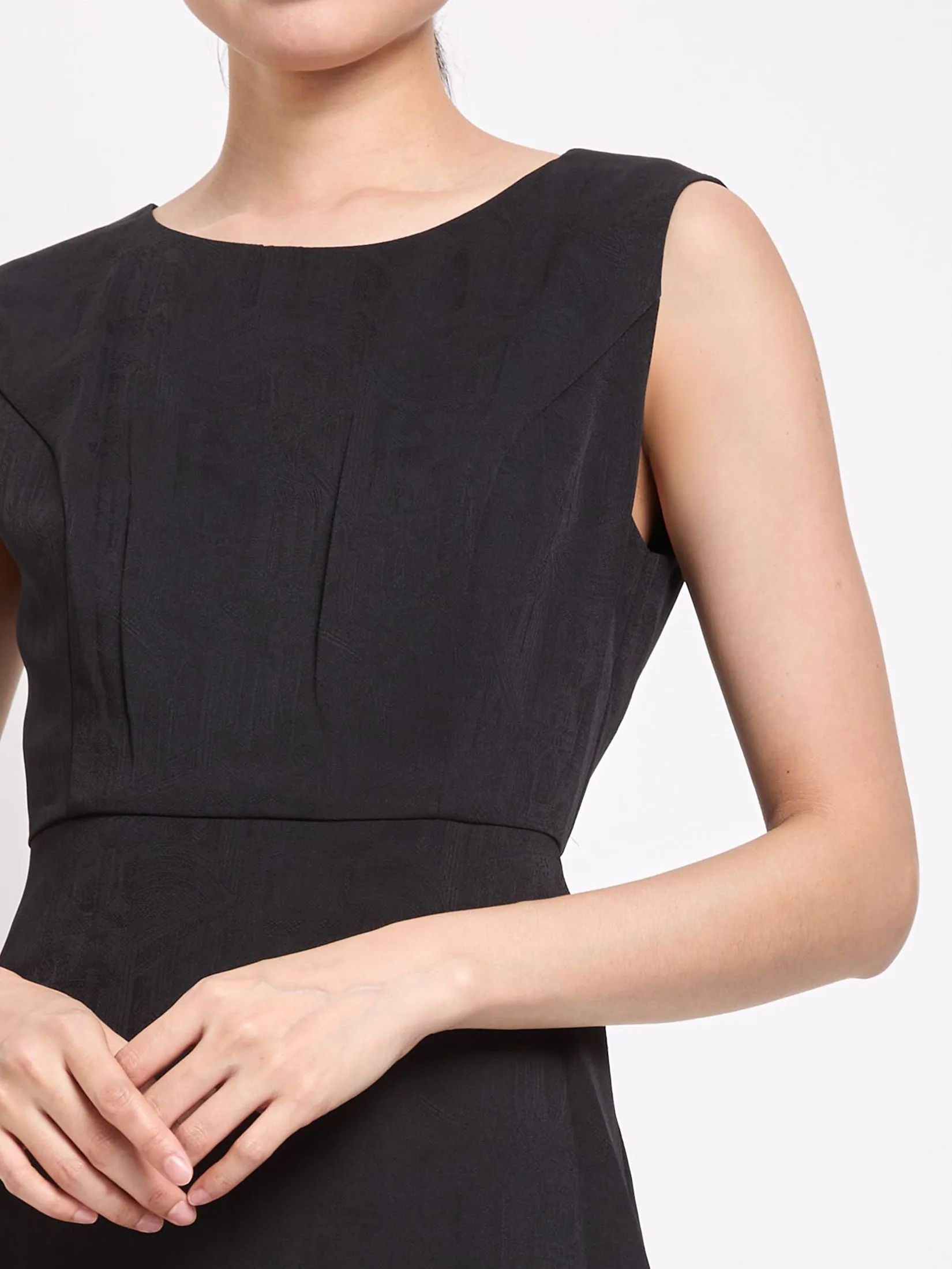 EXPRESSIONS Women Dress Sleeveless With Front Stitch Detail EXPRESSIONS Women Dress Sleeveless With Front Stitch Detail