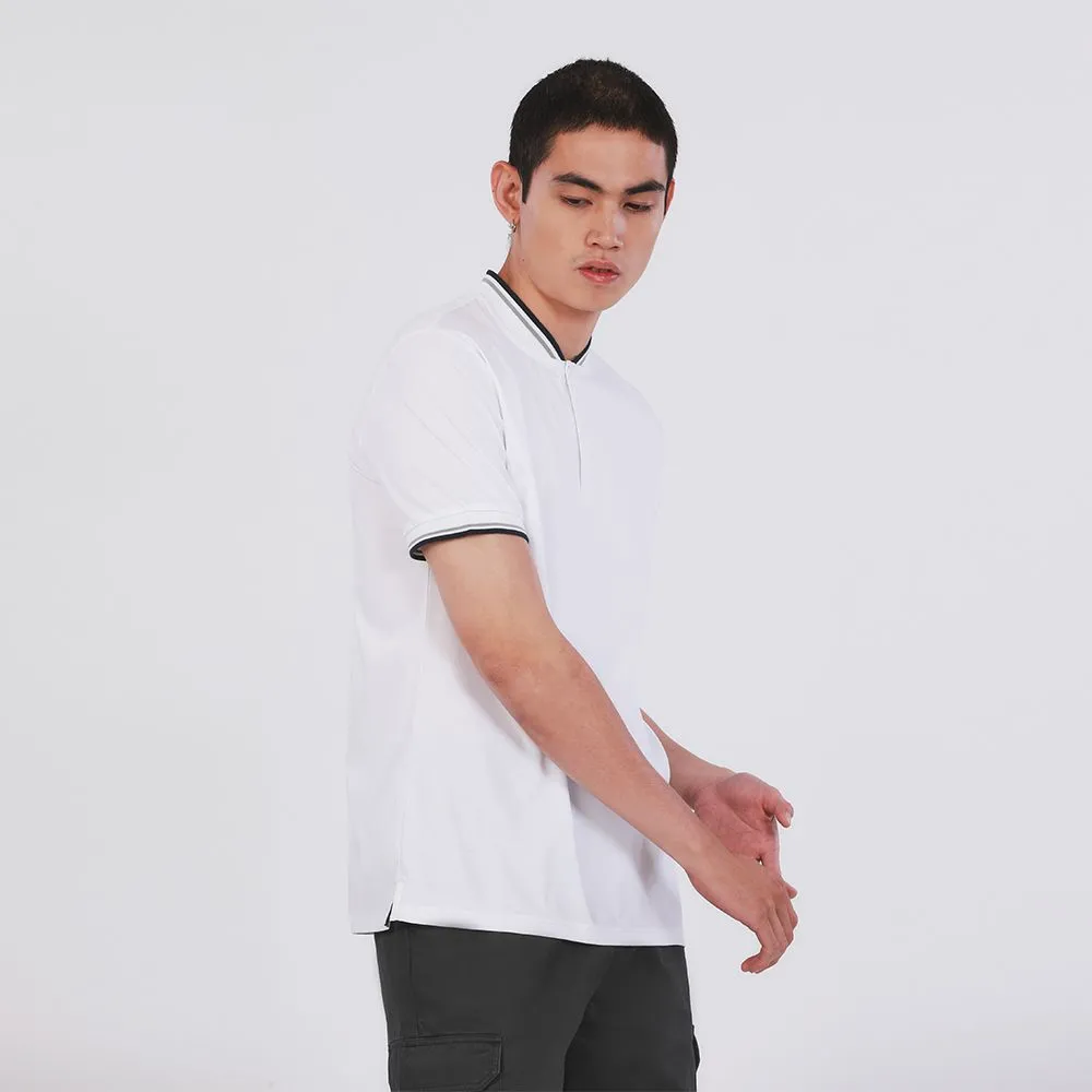 JOHN HENRY Men's Polo (Slim Fit) ESSENTIALS White JOHN HENRY Men's Polo (Slim Fit) ESSENTIALS White
