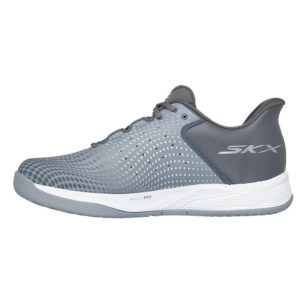 SKECHERS Slip-ins® Relaxed Fit®: Viper Court Reload Men Indoor Court Shoes Grey - SK108SH684EMTH SKECHERS Slip-ins® Relaxed Fit®: Viper Court Reload Men Indoor Court Shoes Grey - SK108SH684EMTH