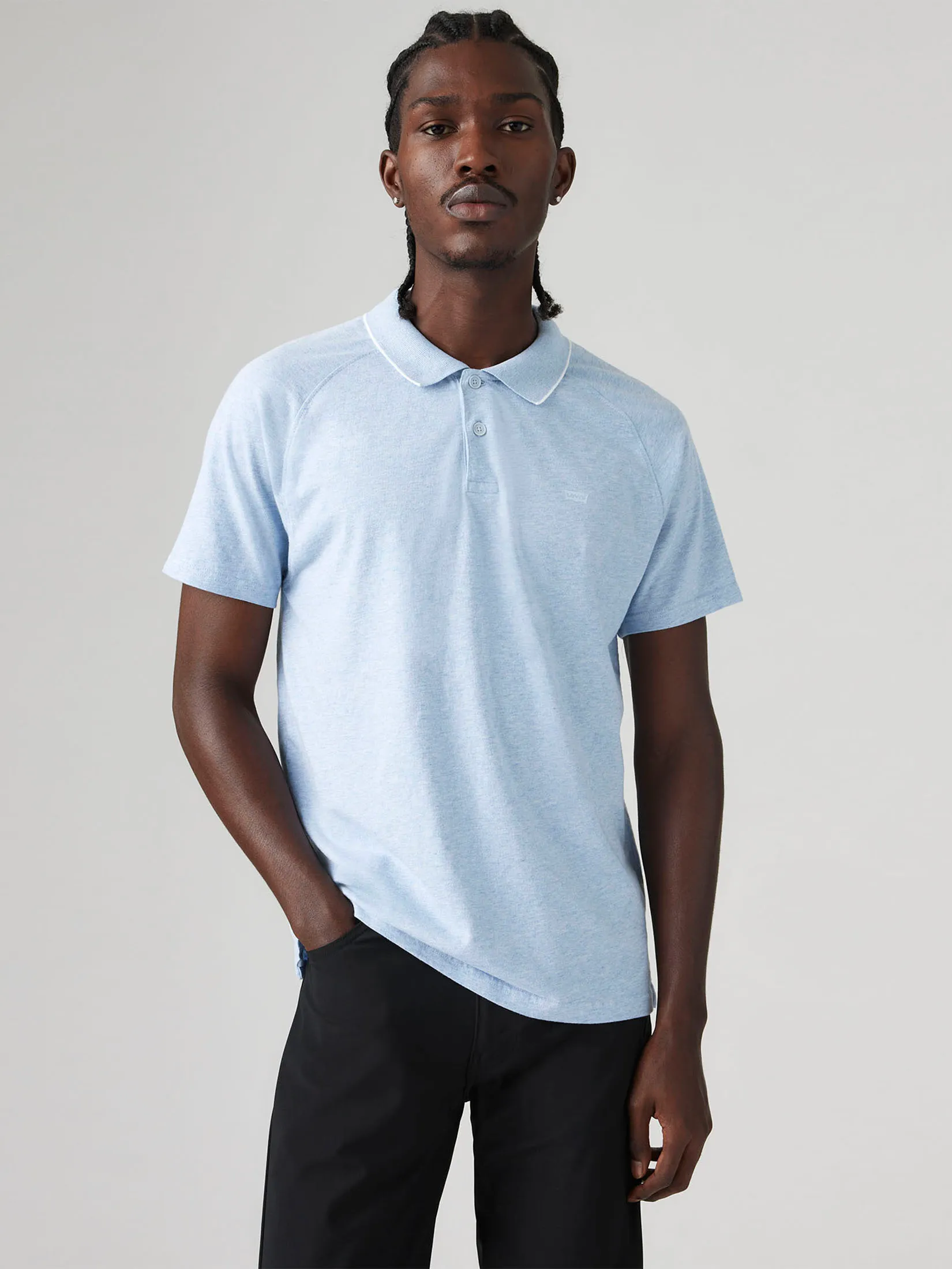 LEVI'S Men s Shoreline Tech Polo Blues LEVI'S Men s Shoreline Tech Polo Blues