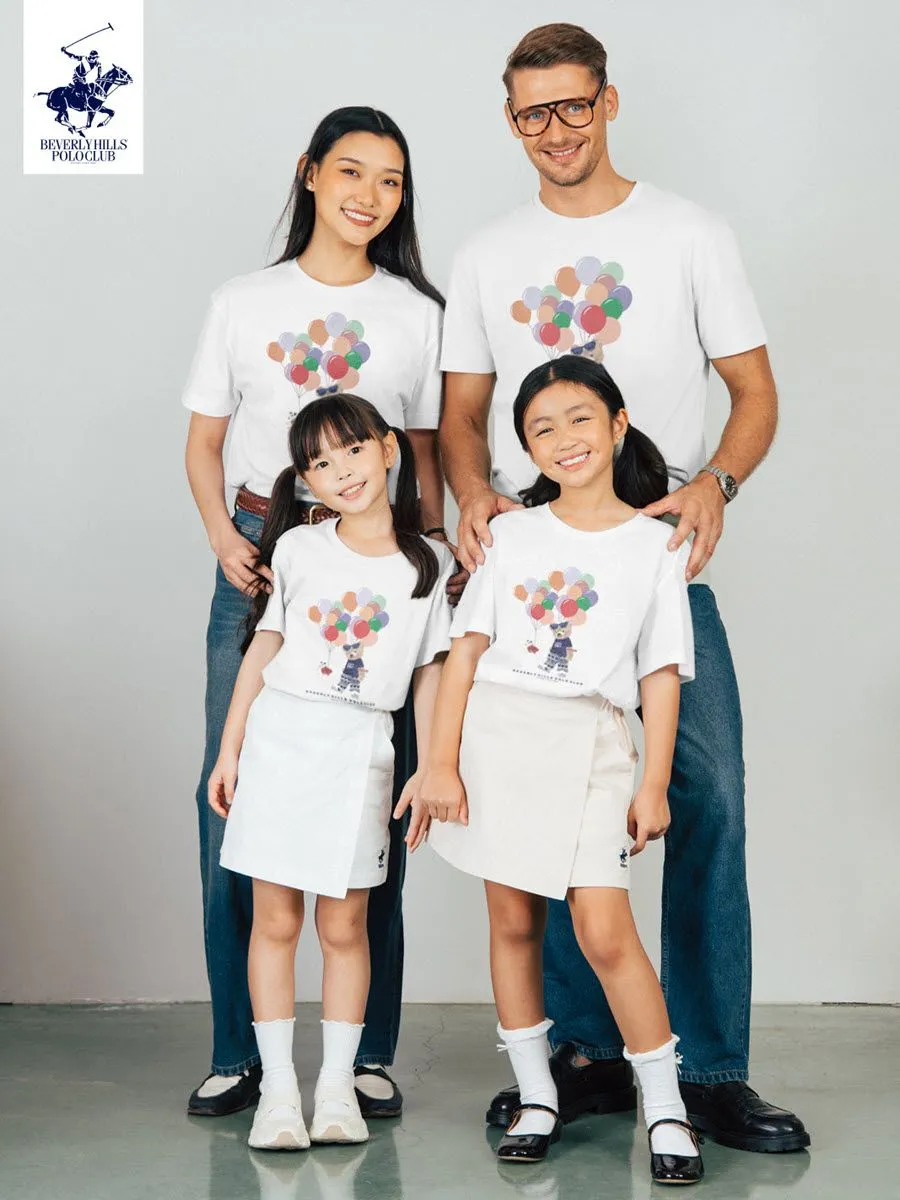 BEVERLY HILLS POLO CLUB White T-Shirt Family SET Model BNSG106