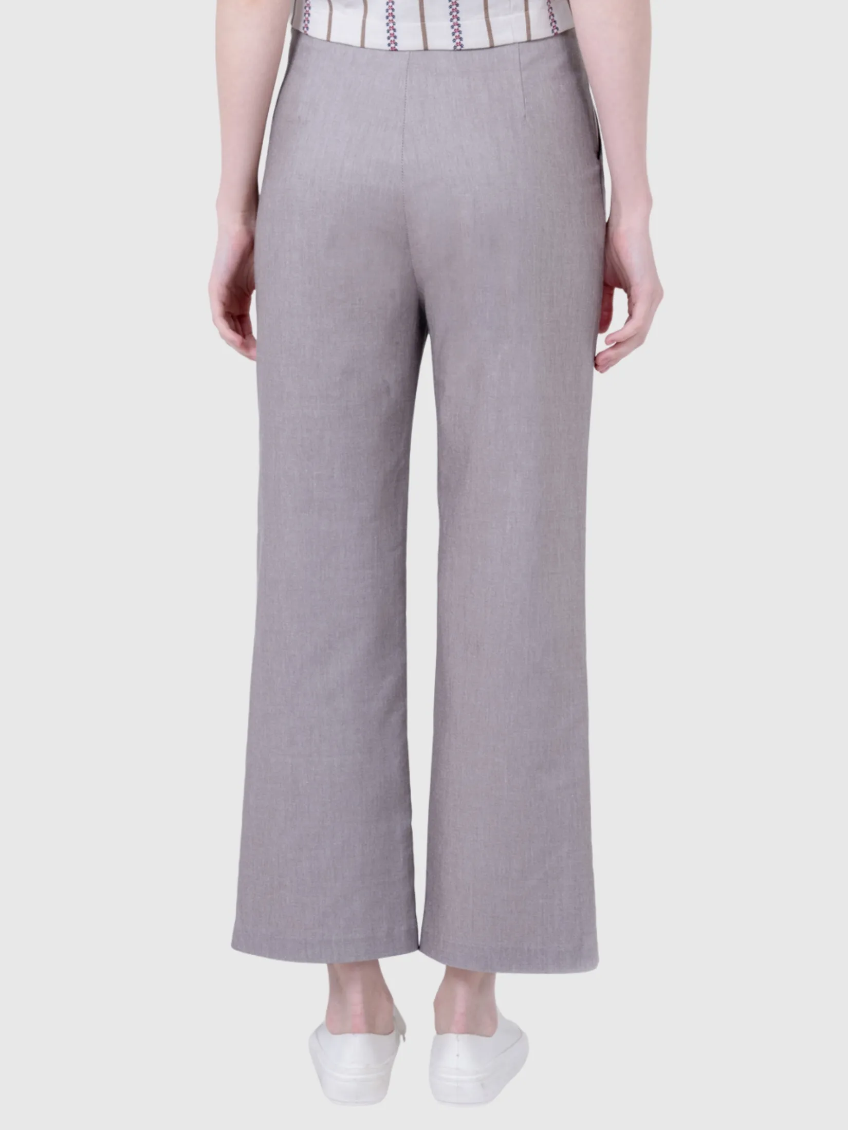 AMILA Women Pants Trousers Suiting Lon Grey AMILA Women Pants Trousers Suiting Lon Grey