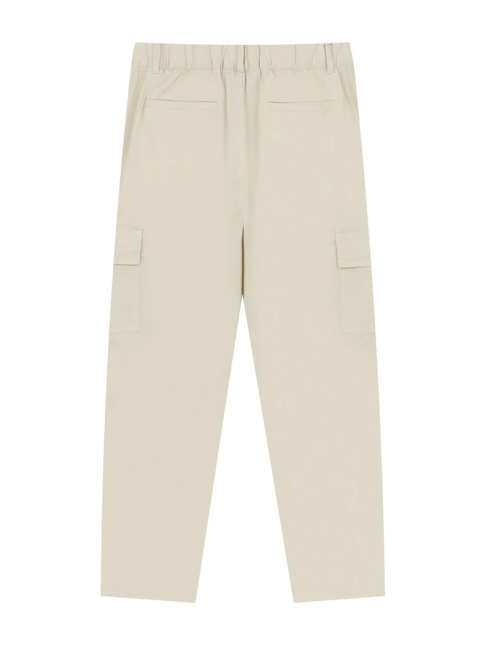 GIORDANO Men's Relaxed Stretch Cargo Pants Creamware khaki GIORDANO Men's Relaxed Stretch Cargo Pants Creamware khaki