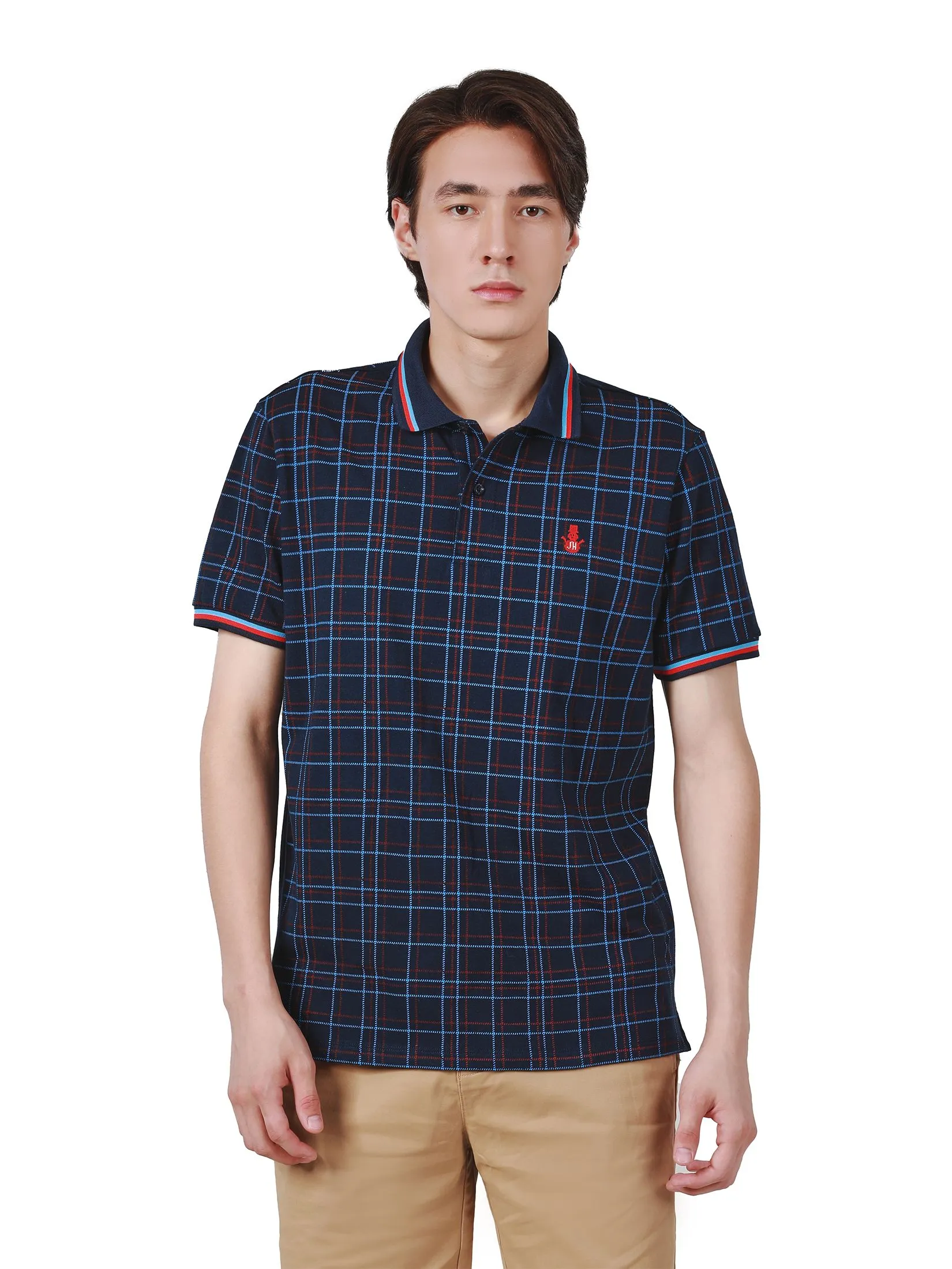 JOHN HENRY Men's Polo (Slim Fit) MERRY CHRISTMAS Navy JOHN HENRY Men's Polo (Slim Fit) MERRY CHRISTMAS Navy