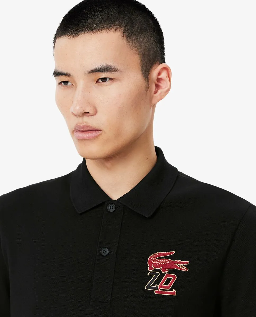 LACOSTE Regular Fit Chinese New Year Special Edition Polo Shirt Black LACOSTE Regular Fit Chinese New Year Special Edition Polo Shirt Black
