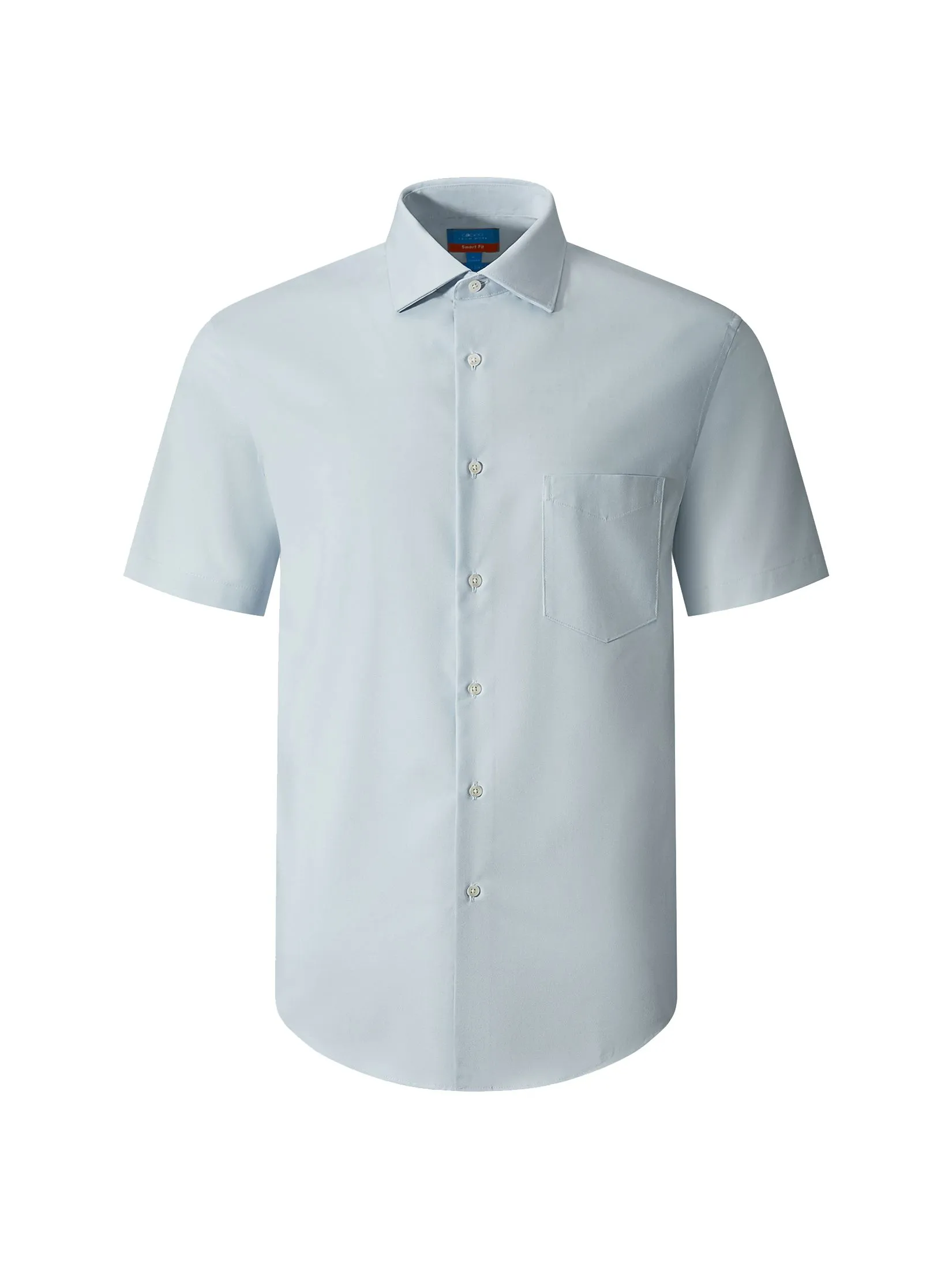 G2000 Men Clothing Non-Iron Silky Touch  Short Sleeve Shirt  Smart Fit - Blue