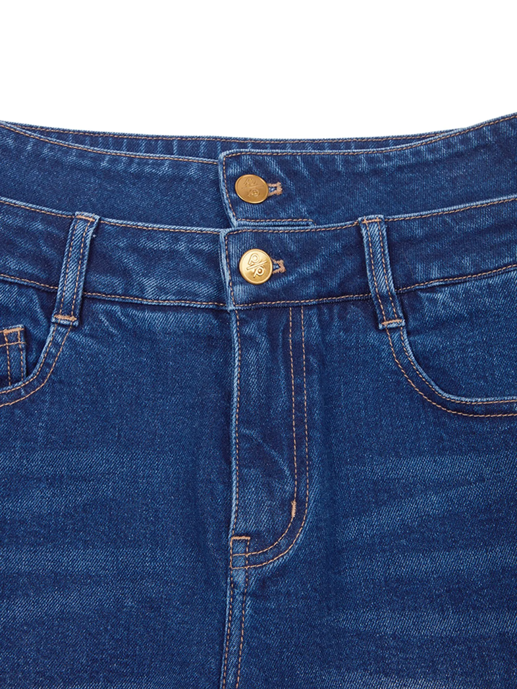 PORTSPURE Women Trousers Wide-Leg Denim Navy PORTSPURE Women Trousers Wide-Leg Denim Navy
