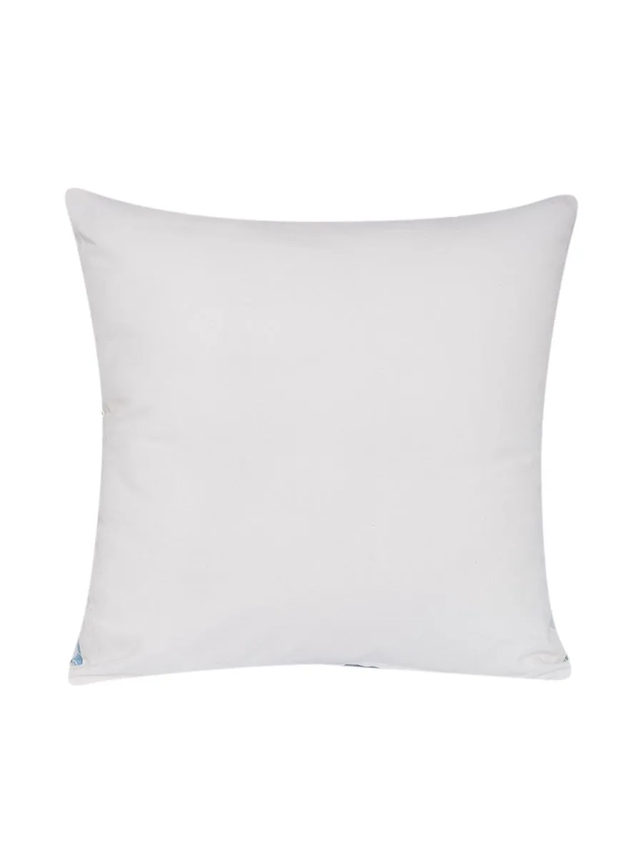 ESQUIRE Cushion CUMRA716 Size 45X45 White/Blue