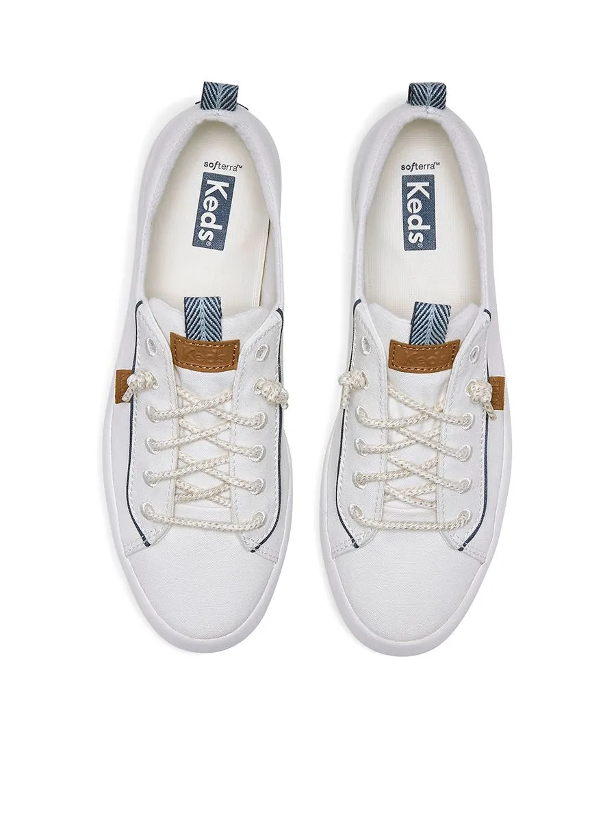 KEDS Women Kickback Canvas Nautical White KEDS Women Kickback Canvas Nautical White