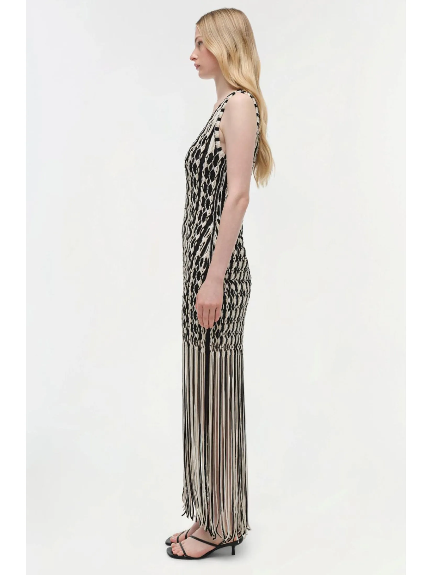 SIMKHAI Women Dress Sonia Fringe Knit Multi-Color SIMKHAI Women Dress Sonia Fringe Knit Multi-Color