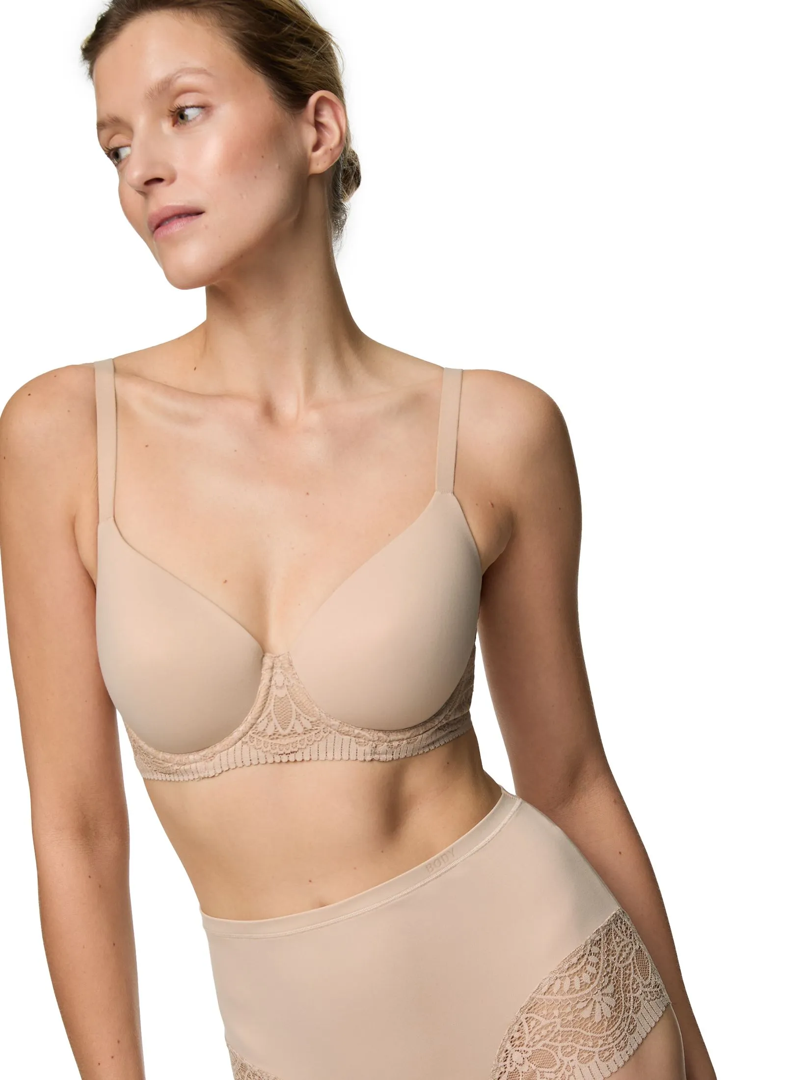 MARKS & SPENCER Women T-Shirt Bra Body Soft Wired Full Cup Almond MARKS & SPENCER Women T-Shirt Bra Body Soft Wired Full Cup Almond