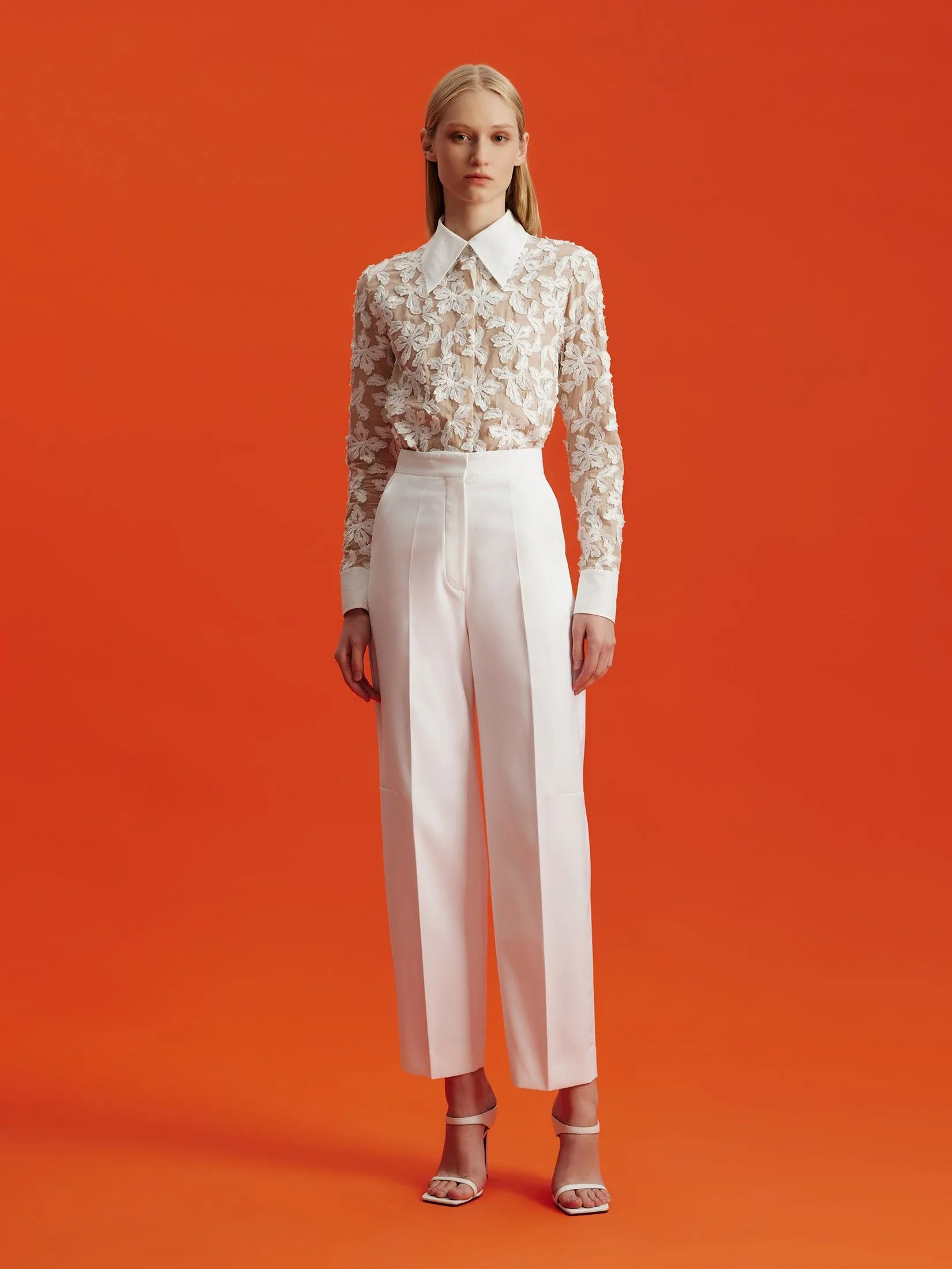 ASAVA (AW24) Wrenley Women Cropped Pants White ASAVA (AW24) Wrenley Women Cropped Pants White