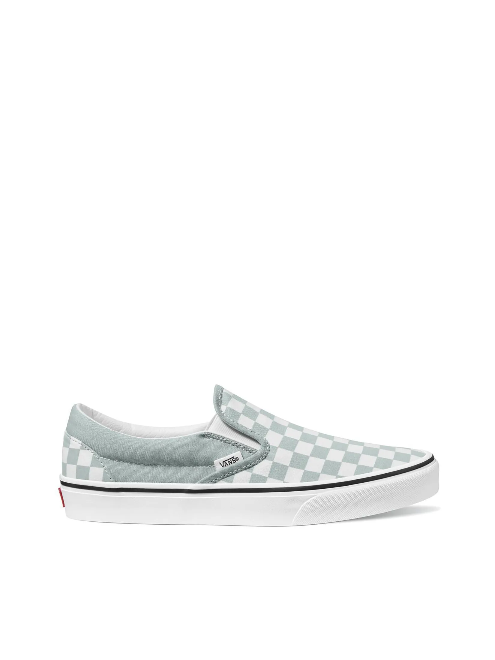 VANS Unisex Sneakers Classic Slip-On Color Theory Check / Pure Grey VANS Unisex Sneakers Classic Slip-On Color Theory Check / Pure Grey