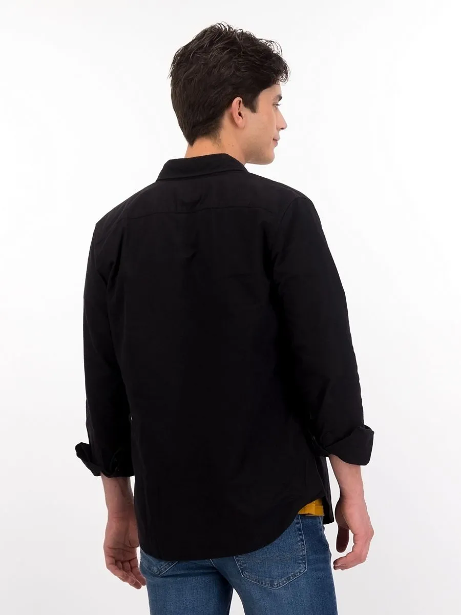 American Eagle MEN 2100 INT SF BTD PC DYE OXFORD W EAGLE 001 BLACK American Eagle MEN 2100 INT SF BTD PC DYE OXFORD W EAGLE 001 BLACK