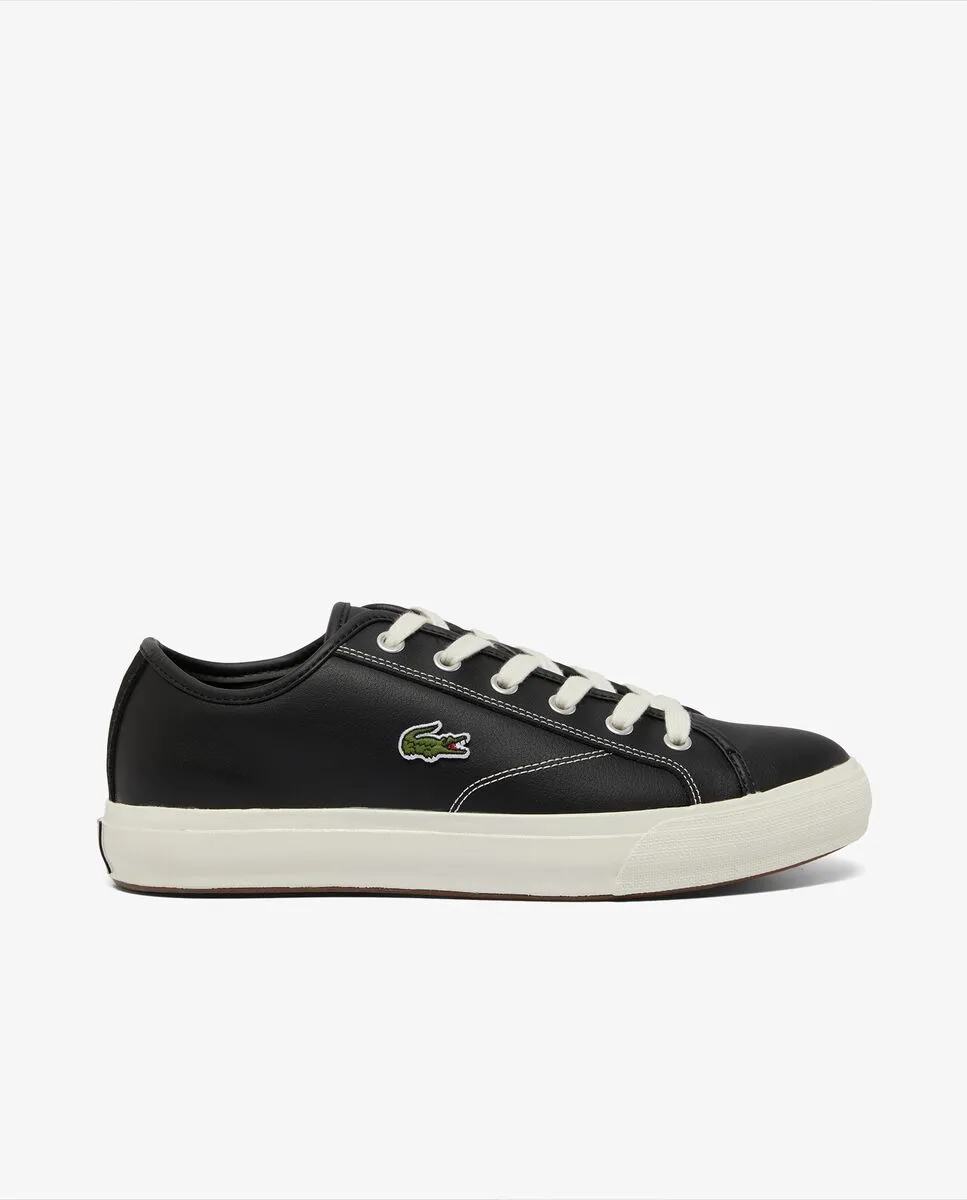 LACOSTE Men’s Backcourt Leather Sneakers Black LACOSTE Men’s Backcourt Leather Sneakers Black