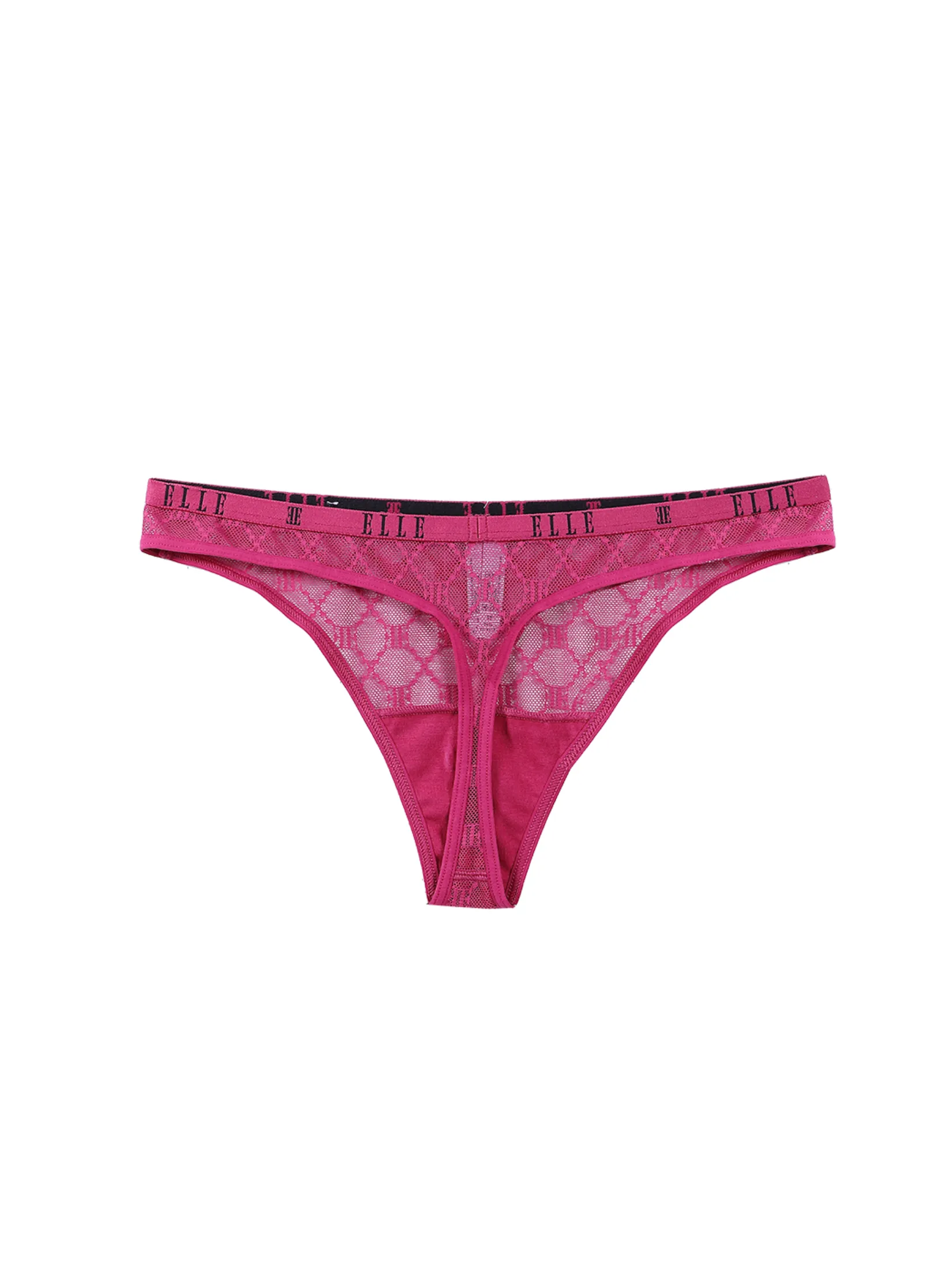 ELLE LINGERIE Women's G-String Panties LU8725 - RASPBERRY ELLE LINGERIE Women's G-String Panties LU8725 - RASPBERRY