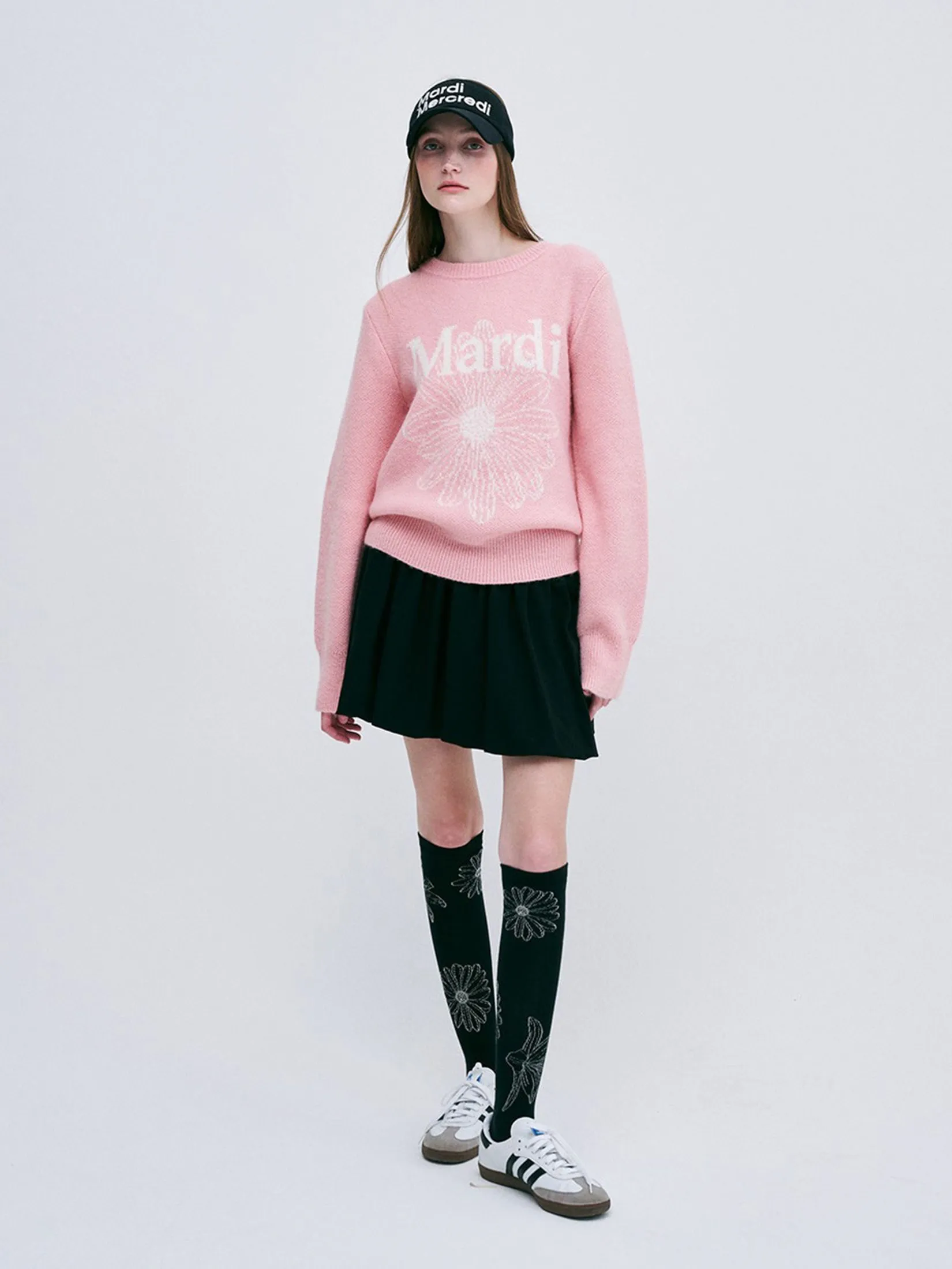 MARDI MERCREDI ACTIF Mohair Blended Knit Pullover F MARDI MERCREDI ACTIF Mohair Blended Knit Pullover F