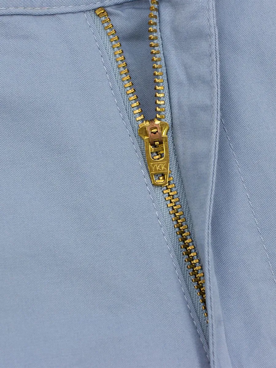 GIORDANO Men's Mid-Rise Regular Tapered Elastic Waist Lightweight Plans Dusty Blue GIORDANO Men's Mid-Rise Regular Tapered Elastic Waist Lightweight Plans Dusty Blue