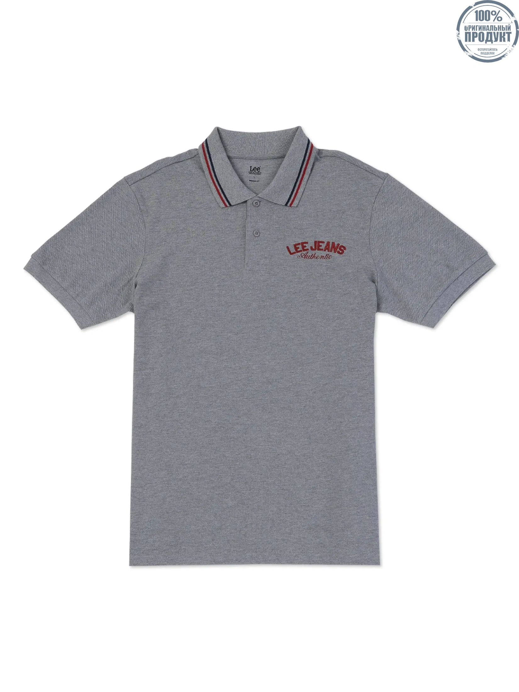 LEE Men's Polo Short Sleeve Regular Fit Grey LEE Men's Polo Short Sleeve Regular Fit Grey