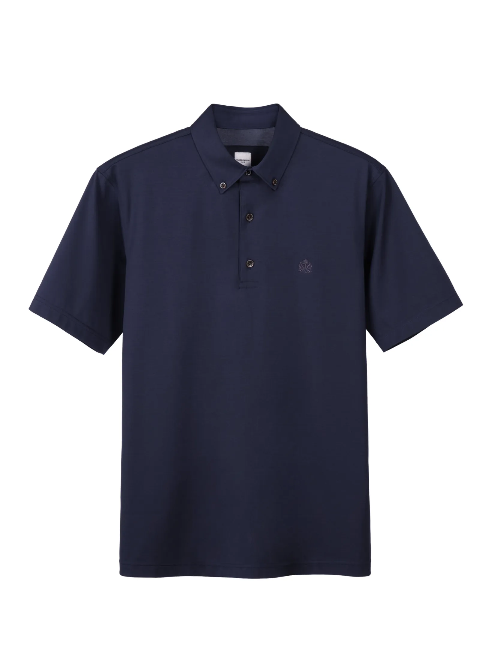 TAKEO KIKUCHI MEN NAVY ECO SMOOTH AND SILKY BUSINESS POLO SHIRT TAKEO KIKUCHI MEN NAVY ECO SMOOTH AND SILKY BUSINESS POLO SHIRT