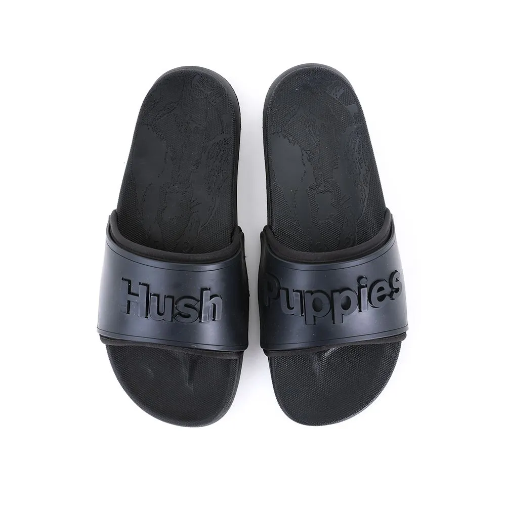 HUSH PUPPIES Men's Shoes Model Jose  HP PHSFQ2420A - BLACK Sandals Slides HUSH PUPPIES Men's Shoes Model Jose  HP PHSFQ2420A - BLACK Sandals Slides