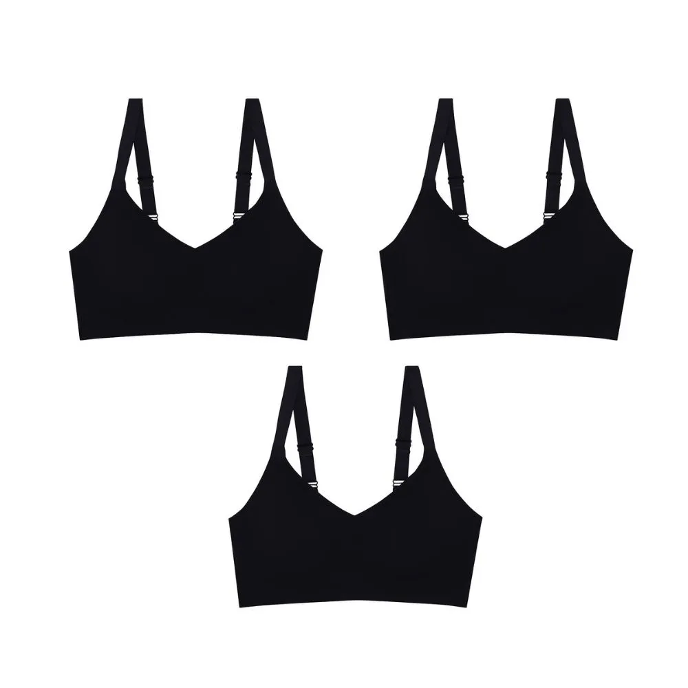 WACOAL Black Go Girls Jelly Bra WB3Y28 Set 3 Pcs. WACOAL Black Go Girls Jelly Bra WB3Y28 Set 3 Pcs.