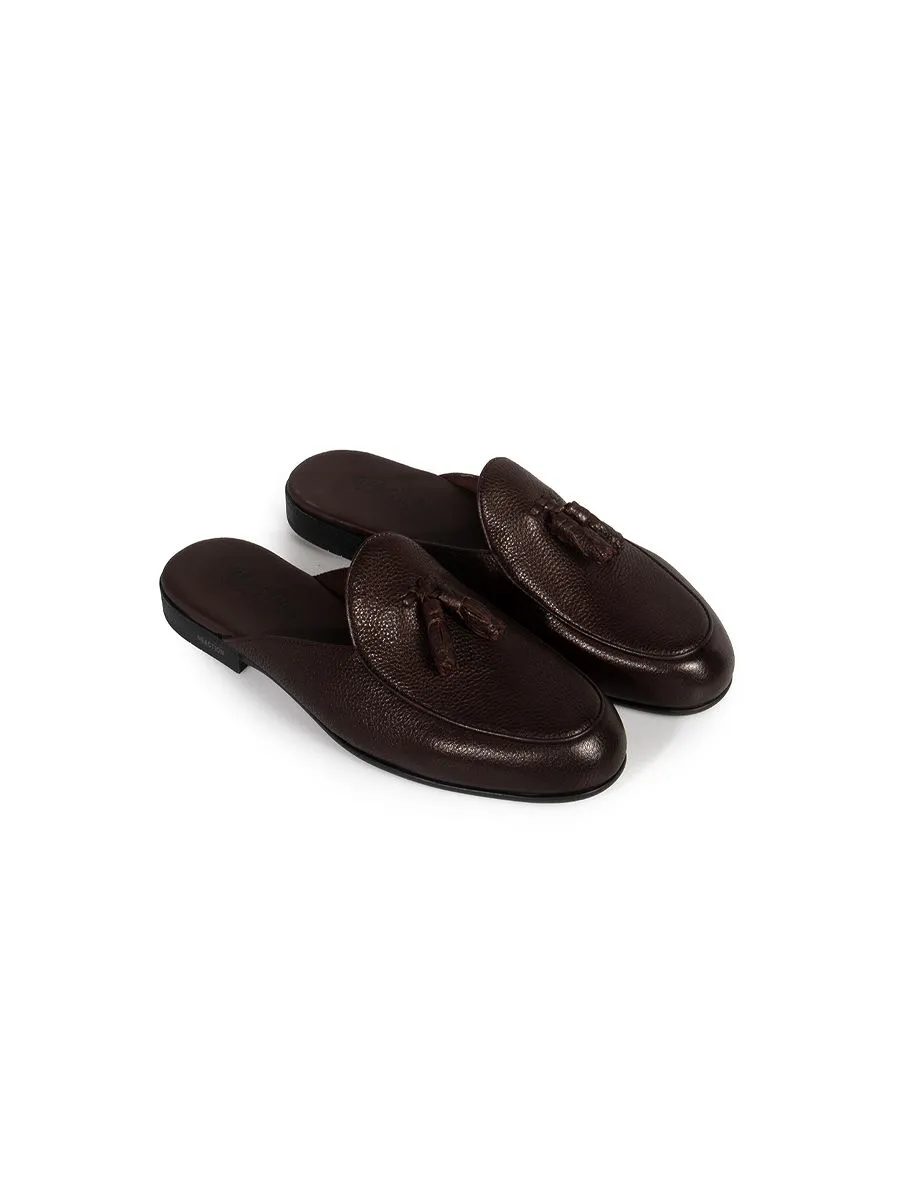 KENNETH COLE MEN CASUALS HAYDEN MULE / DARK BROWN KENNETH COLE MEN CASUALS HAYDEN MULE / DARK BROWN