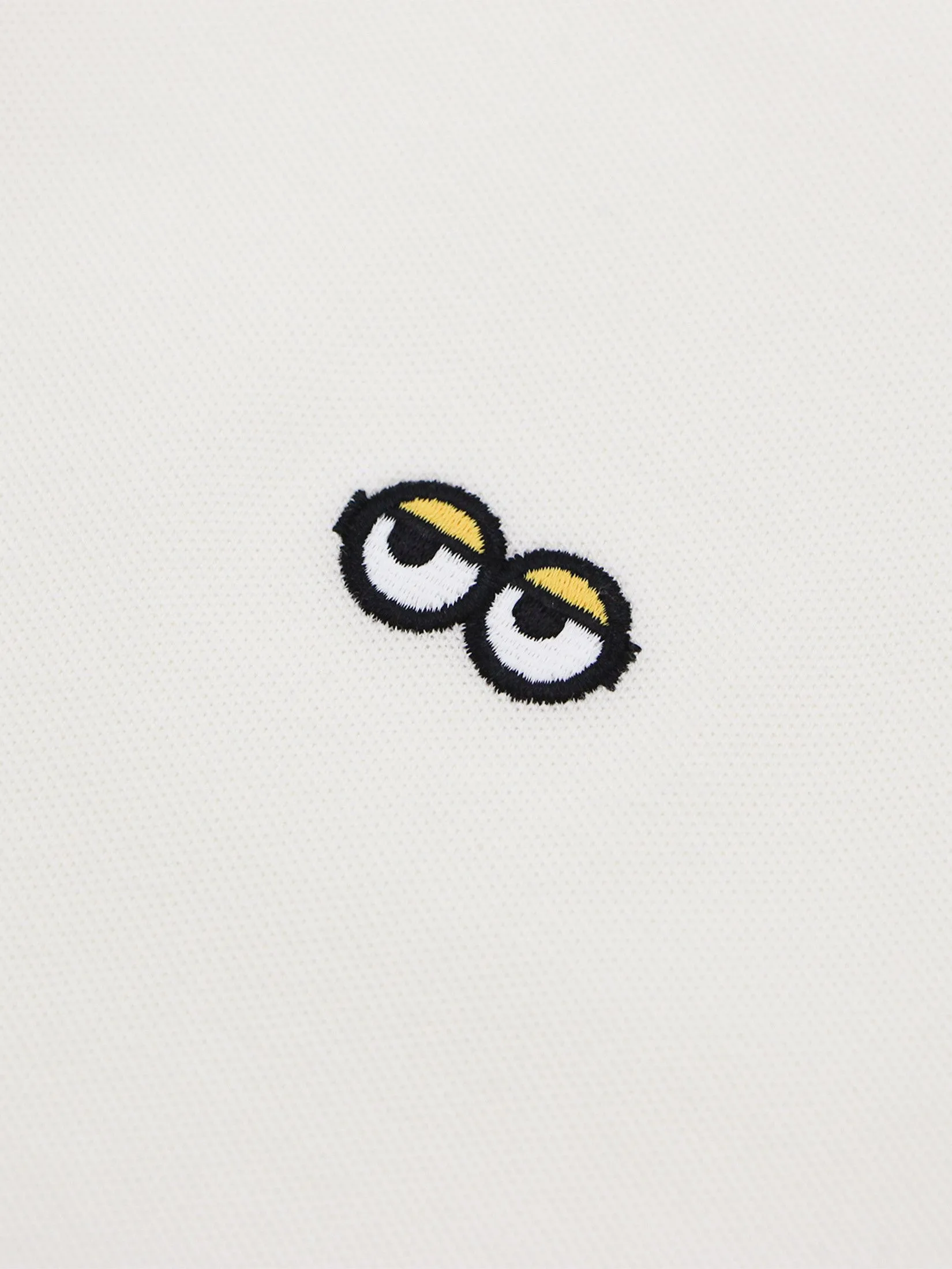 GIORDANO Men's Slim Lycra Pique Polo (Minions) Snow White GIORDANO Men's Slim Lycra Pique Polo (Minions) Snow White