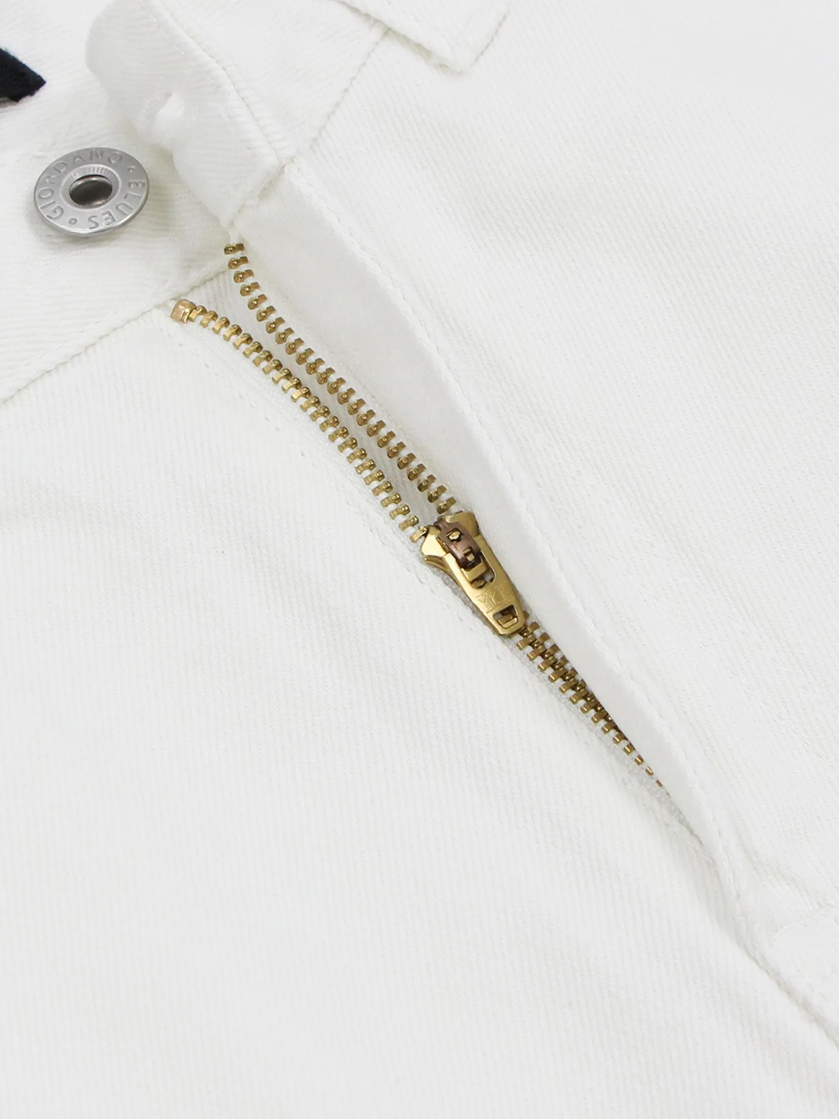 GIORDANO Men's Relaxed Denim Cargo Pants (Blue Classics) White Denim GIORDANO Men's Relaxed Denim Cargo Pants (Blue Classics) White Denim