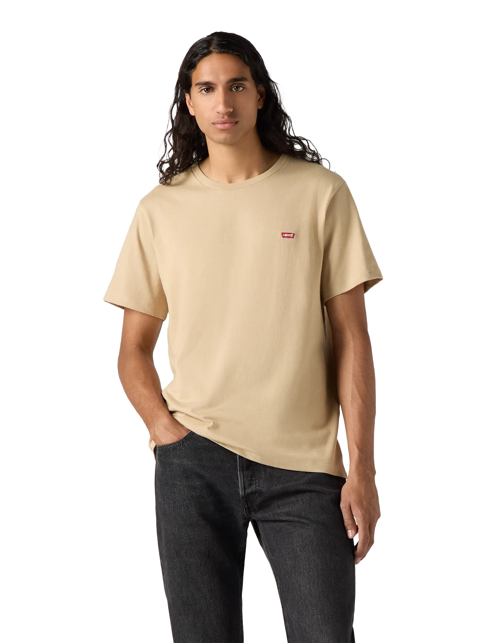 LEVI'S Men's Original Housemark T-Shirt Tan LEVI'S Men's Original Housemark T-Shirt Tan