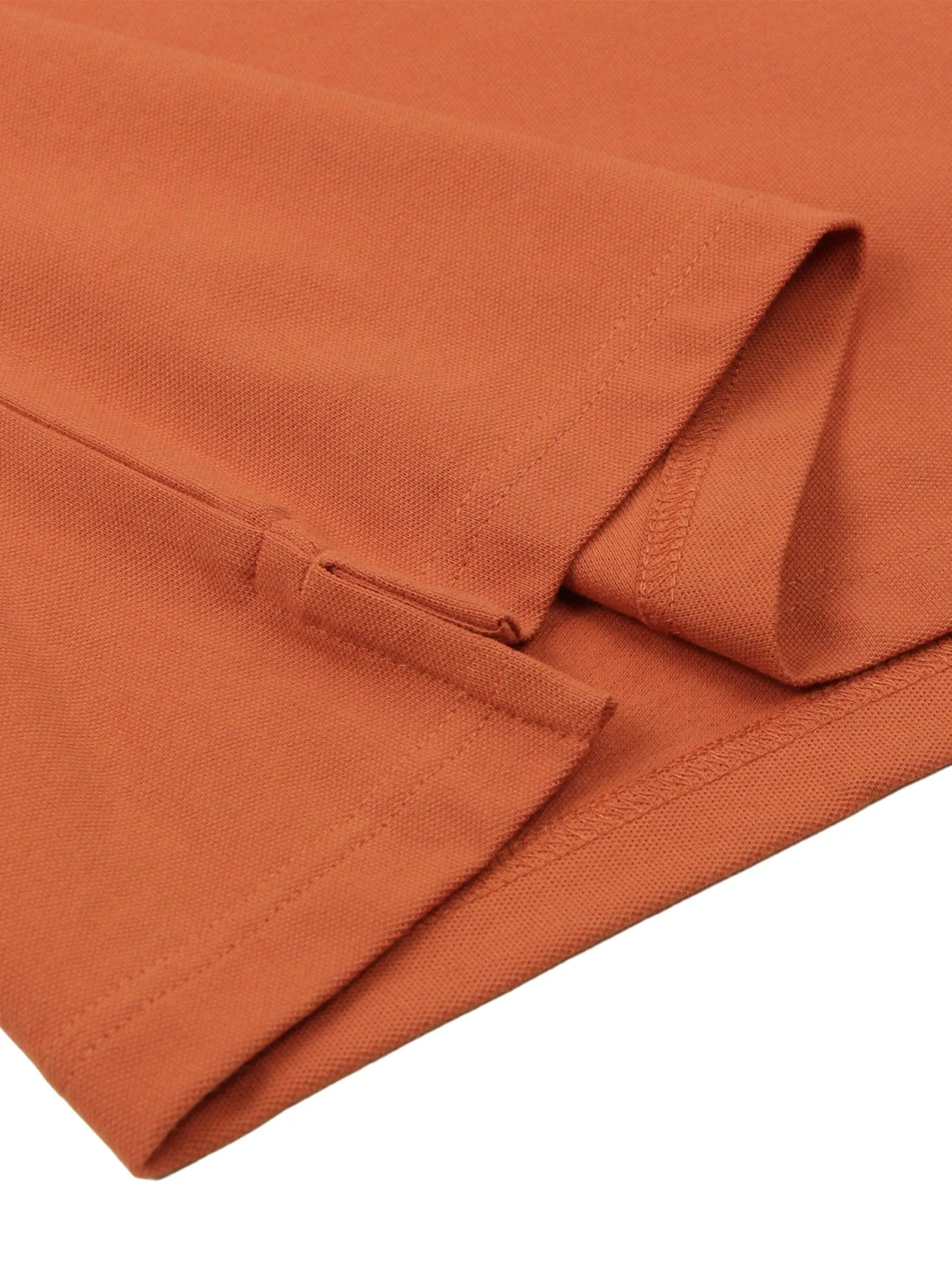 GIORDANO Men's Slim Cotton Lycra Polo Mango Orange GIORDANO Men's Slim Cotton Lycra Polo Mango Orange