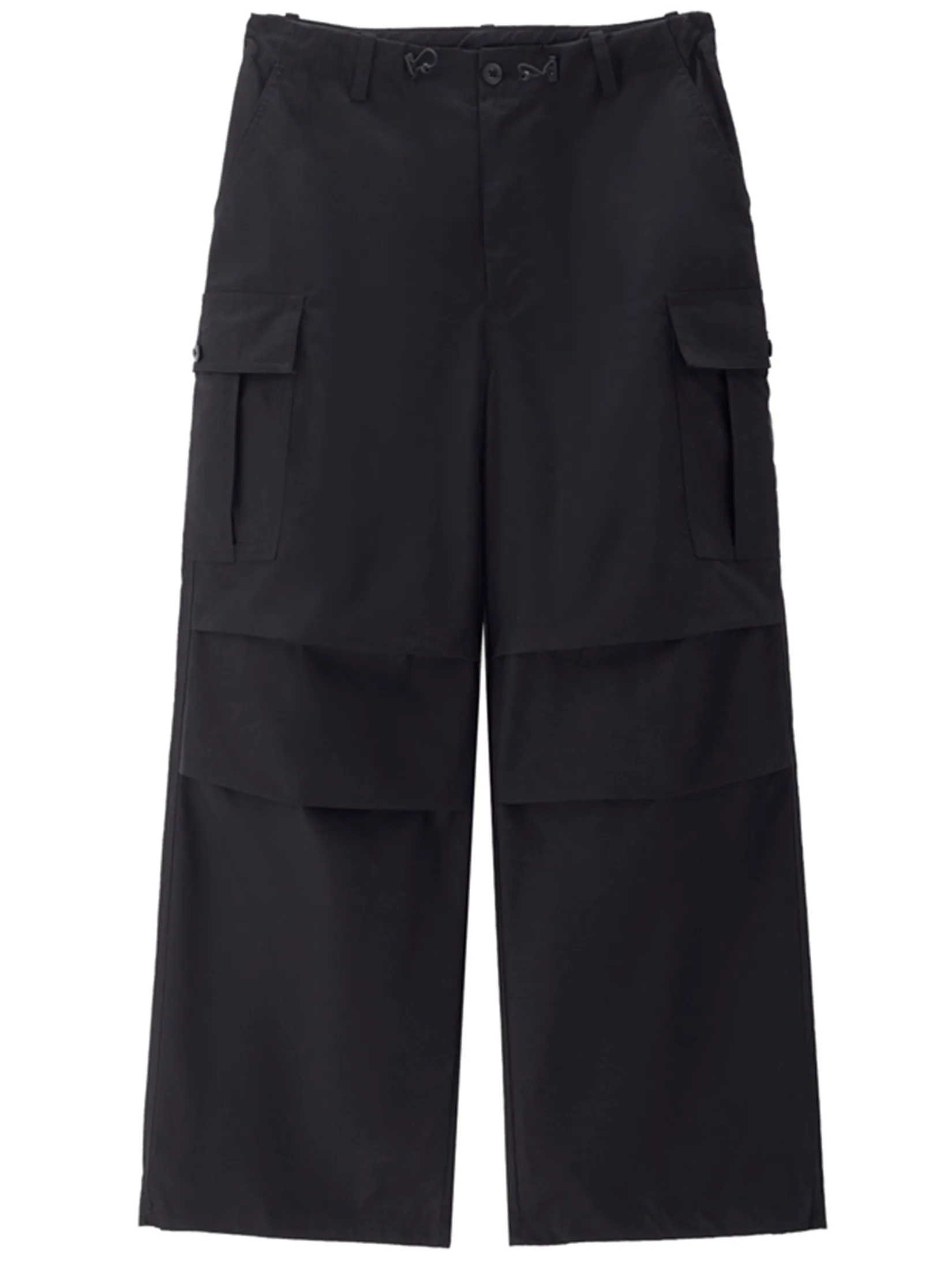 GIORDANO Women s Online Exclusive Pleated Knee Pockets Cargo Pants (Korea) Black GIORDANO Women s Online Exclusive Pleated Knee Pockets Cargo Pants (Korea) Black