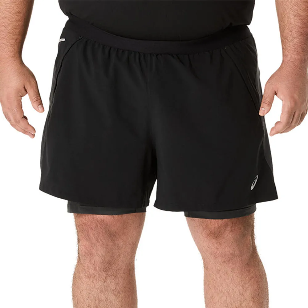 ASICS Road 2N1 5In Men Running Shorts Black - AS206AP030EHTH ASICS Road 2N1 5In Men Running Shorts Black - AS206AP030EHTH