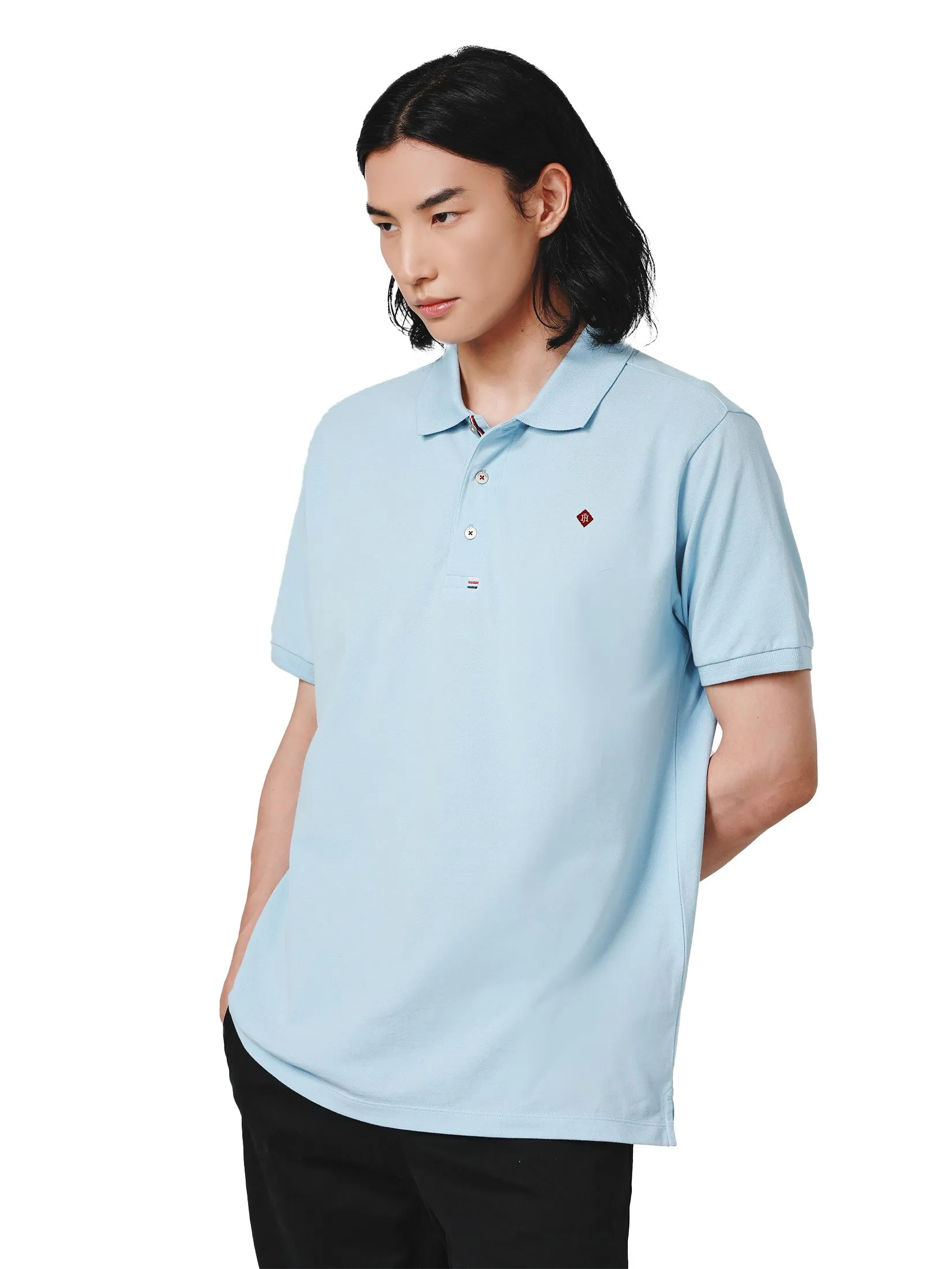 JOHN HENRY Men's Polo (Slim Fit) ESSENTIALS Blue JOHN HENRY Men's Polo (Slim Fit) ESSENTIALS Blue