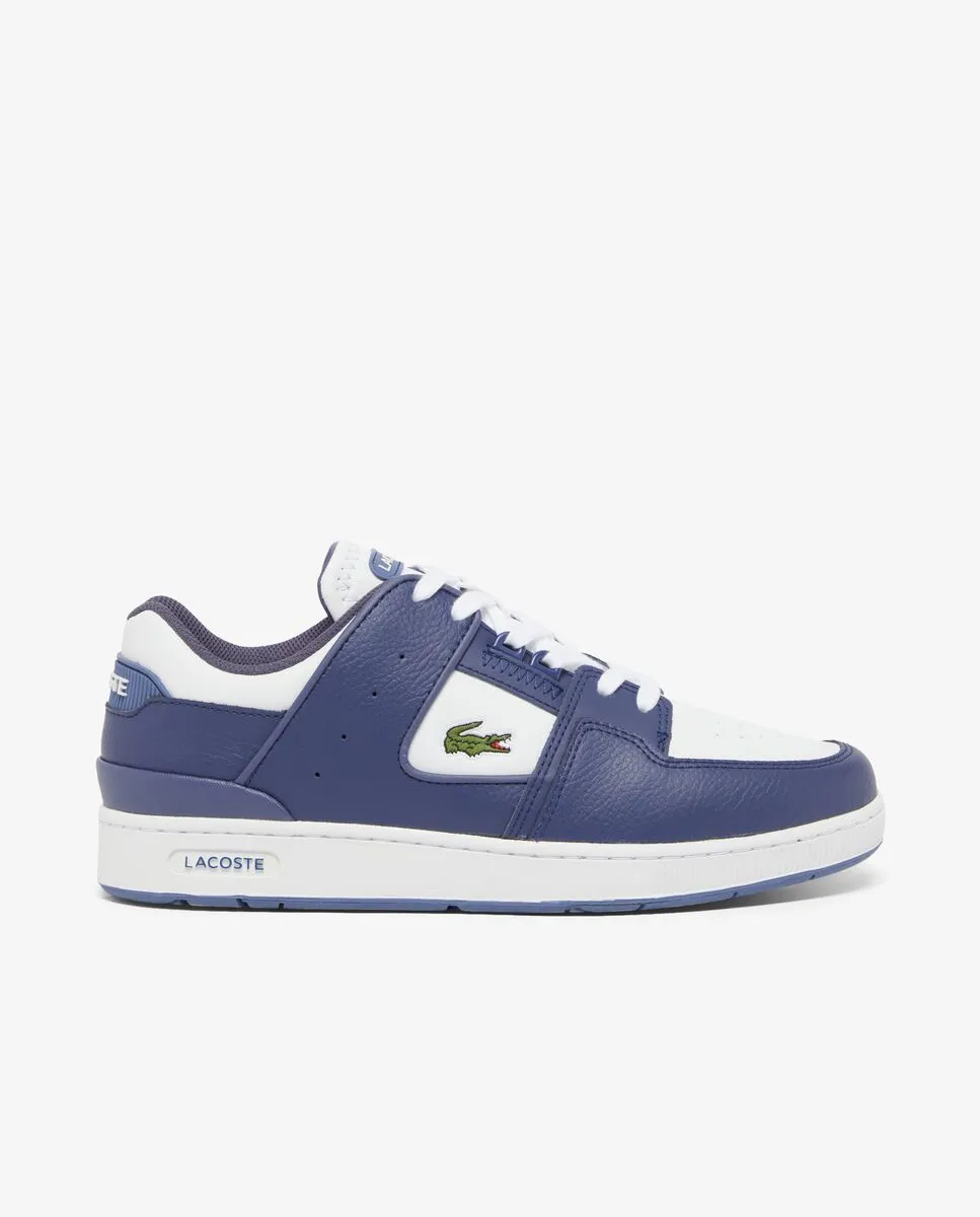 LACOSTE Men’s Court Cage Leather Sneakers Blue LACOSTE Men’s Court Cage Leather Sneakers Blue