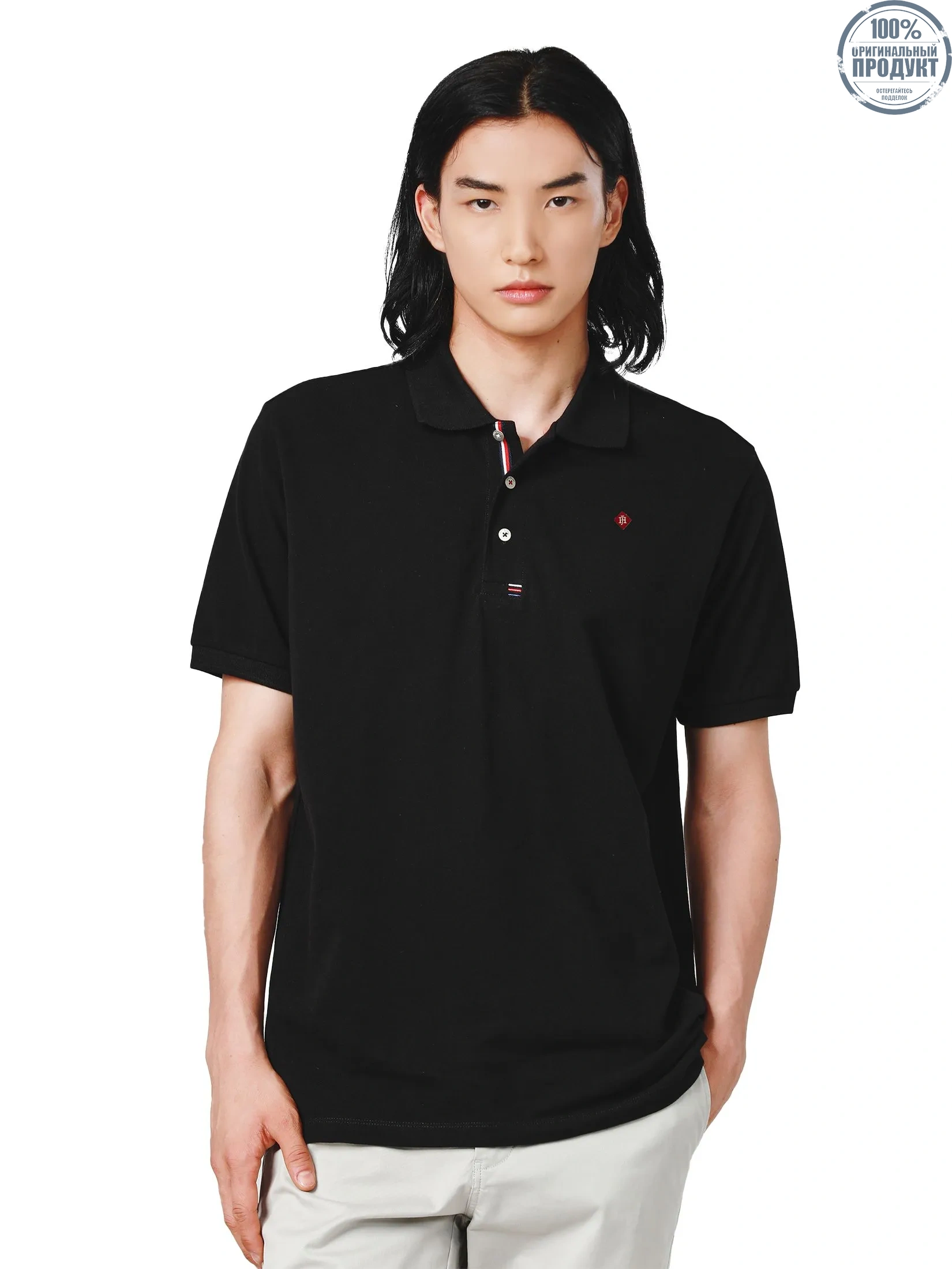 JOHN HENRY Men's Polo (Slim Fit) ESSENTIALS Black JOHN HENRY Men's Polo (Slim Fit) ESSENTIALS Black