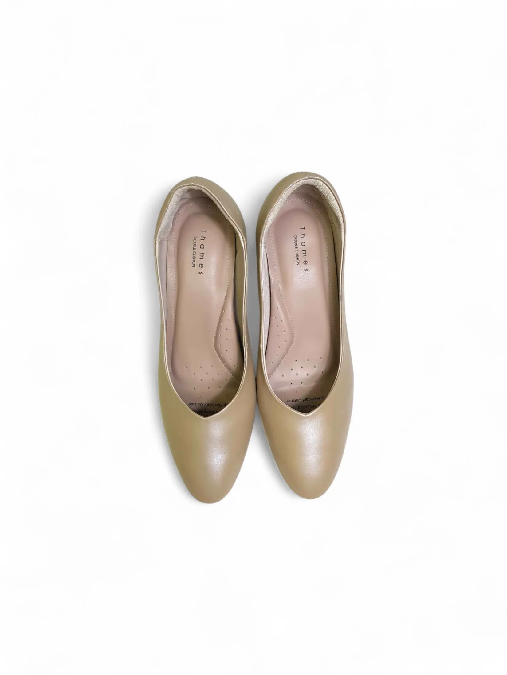 THAMES Women 3 Inch High Heel Shoes Cream THAMES Women 3 Inch High Heel Shoes Cream