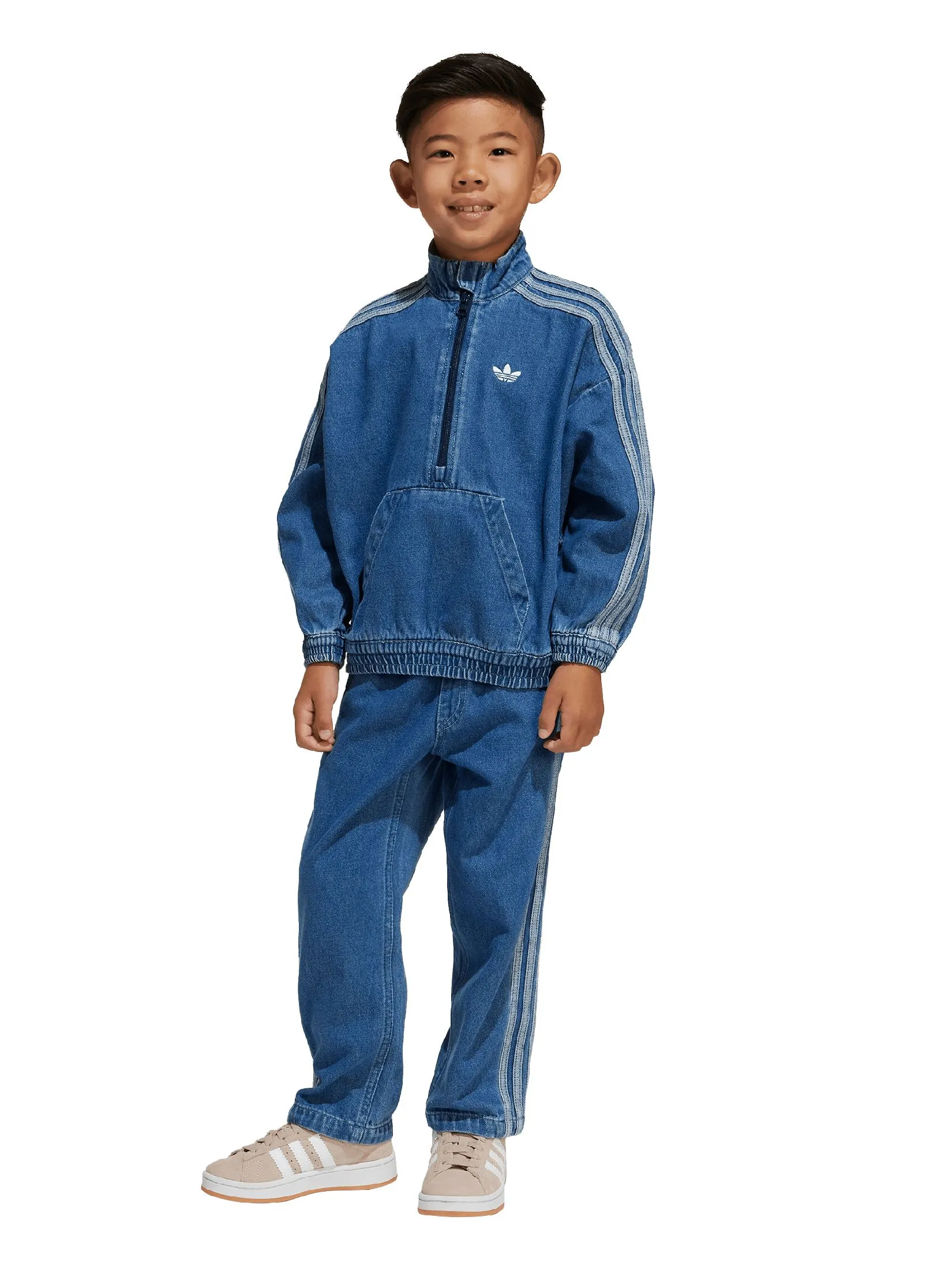 ADIDAS KIDS Unisex Toddler Denim Jacket + Pants Set Jeans ADIDAS KIDS Unisex Toddler Denim Jacket + Pants Set Jeans