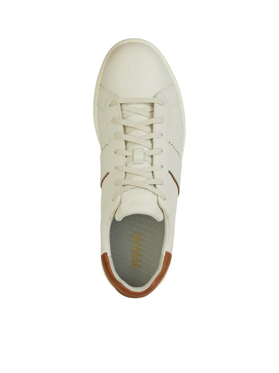 GEOX Men Sneaker U Spherica Vs EC4 White/LT Brown GEOX Men Sneaker U Spherica Vs EC4 White/LT Brown