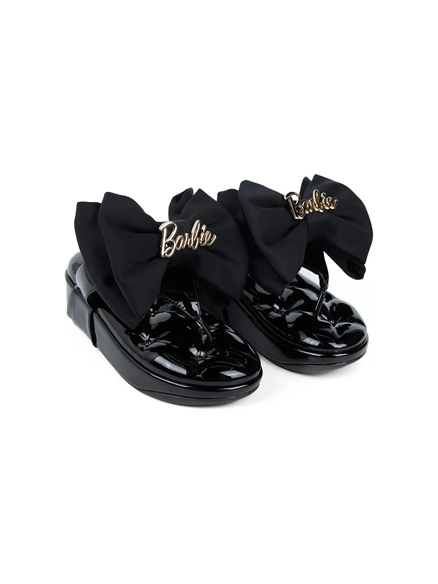 SHU WOMEN  X BARBIE SOFASHOES 2.5" THONGS - GLOSSY BLACK SHU WOMEN  X BARBIE SOFASHOES 2.5" THONGS - GLOSSY BLACK