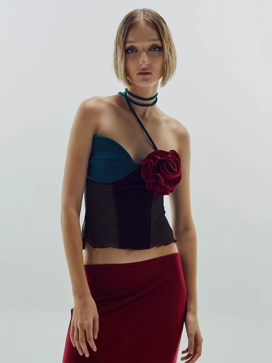 Blackdog BKK Women Black bloom tube top Blackdog BKK Women Black bloom tube top