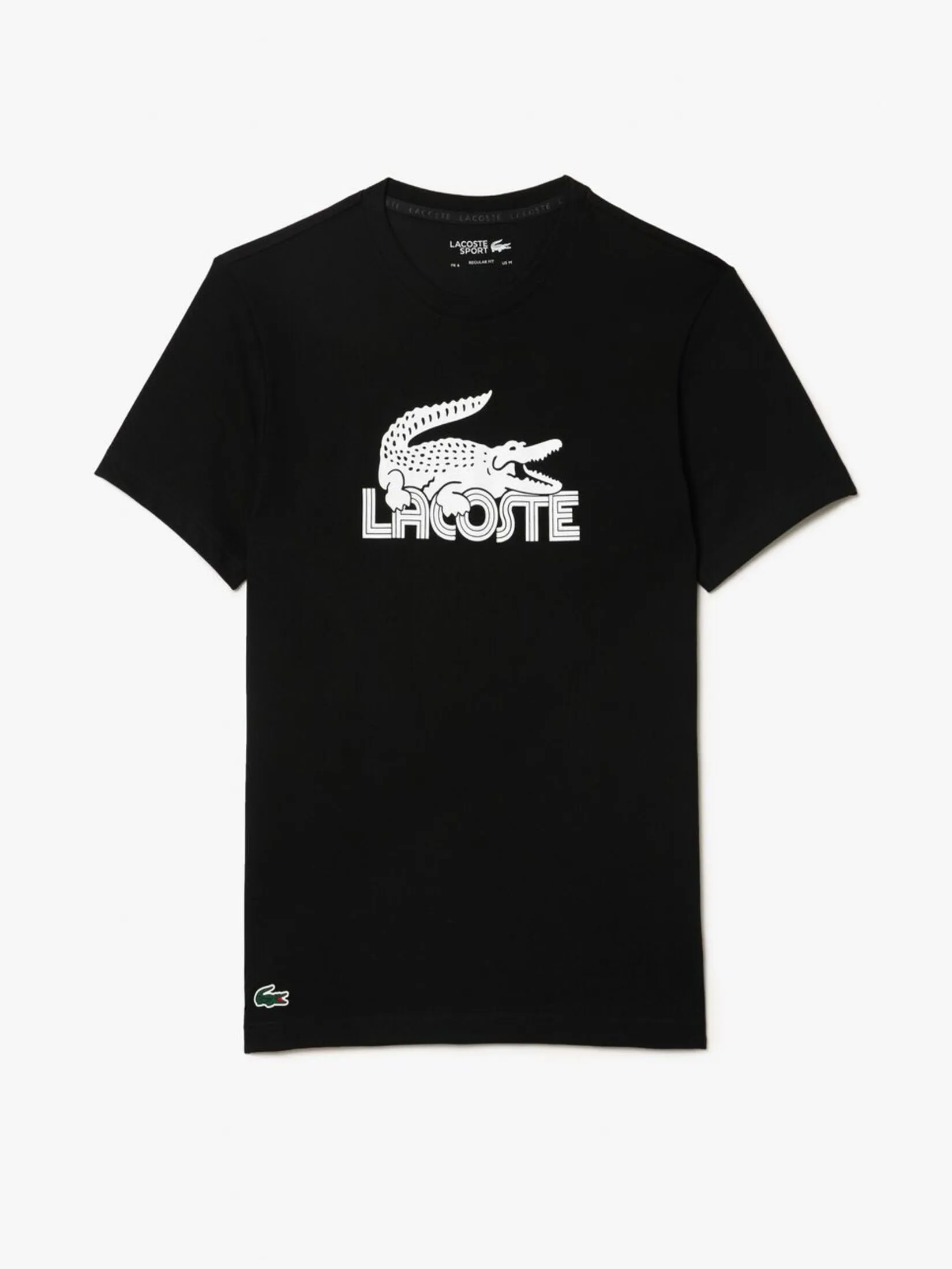 LACOSTE Ultra Dry Cotton Sport T-shirt Black LACOSTE Ultra Dry Cotton Sport T-shirt Black